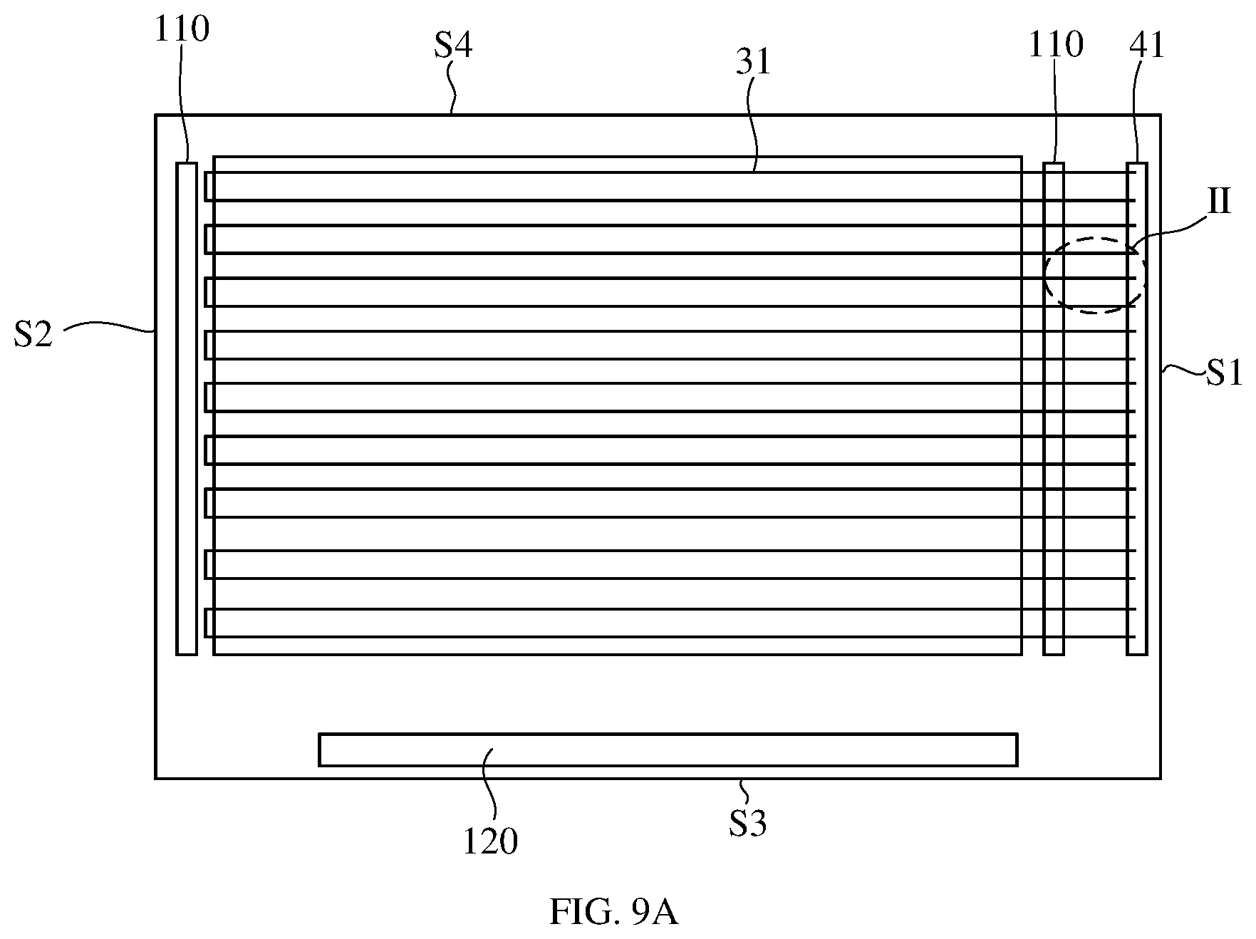 Patent US12353086 Figure 8 – Array substrate, display device, and drive-for-heating method for display device