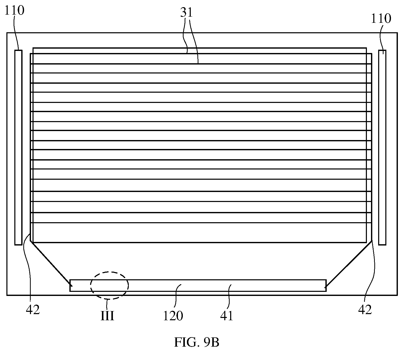 Patent US12353086 Figure 9 – Array substrate, display device, and drive-for-heating method for display device