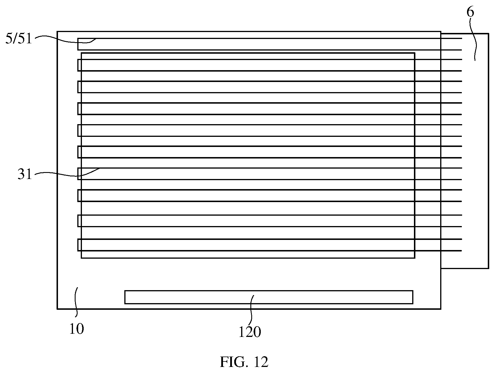 Patent US12353086 Figure 13 – Array substrate, display device, and drive-for-heating method for display device