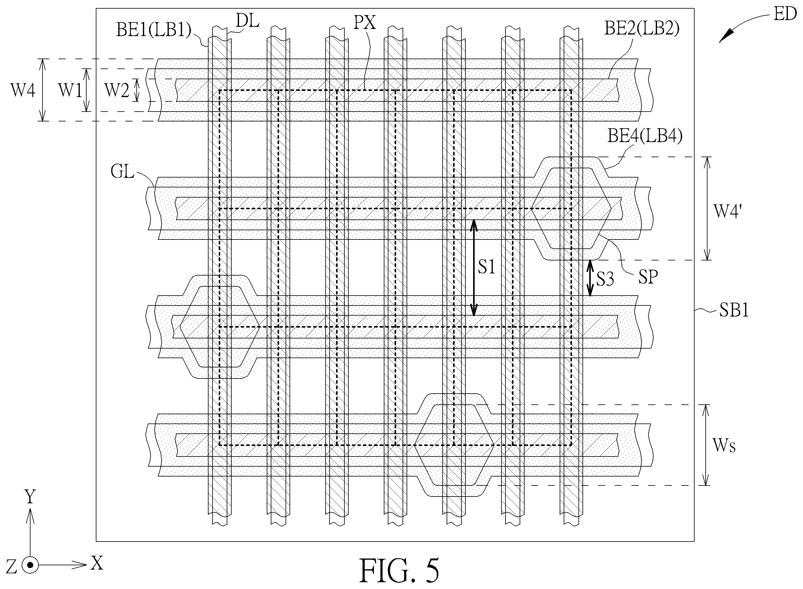 Patent US12353090 Figure 5 – Electronic device