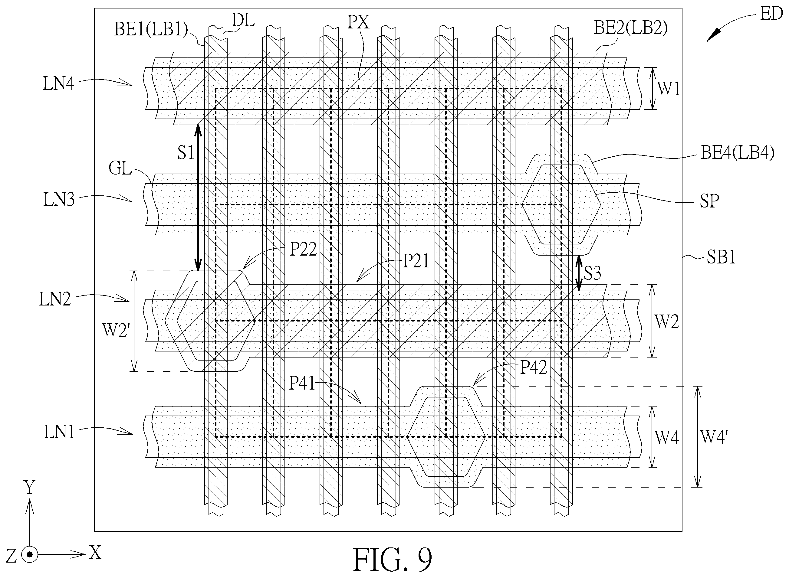 Patent US12353090 Figure 9 – Electronic device