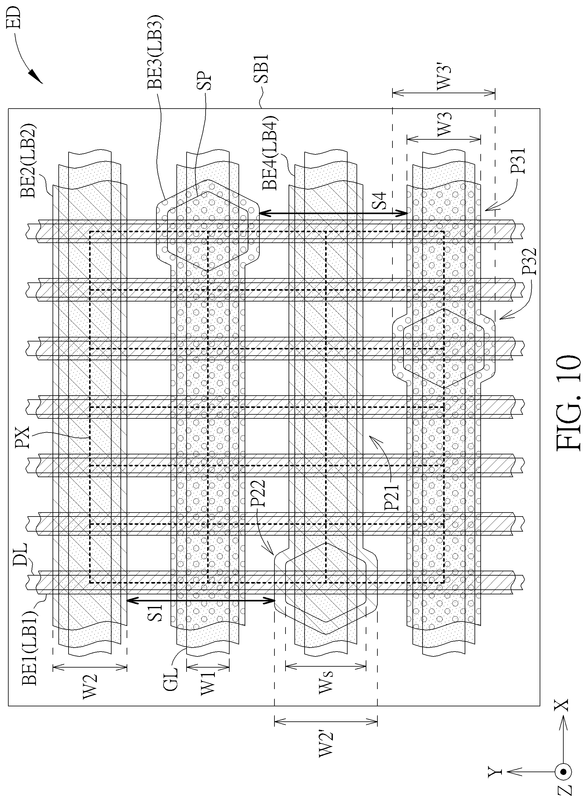 Patent US12353090 Figure 10 – Electronic device