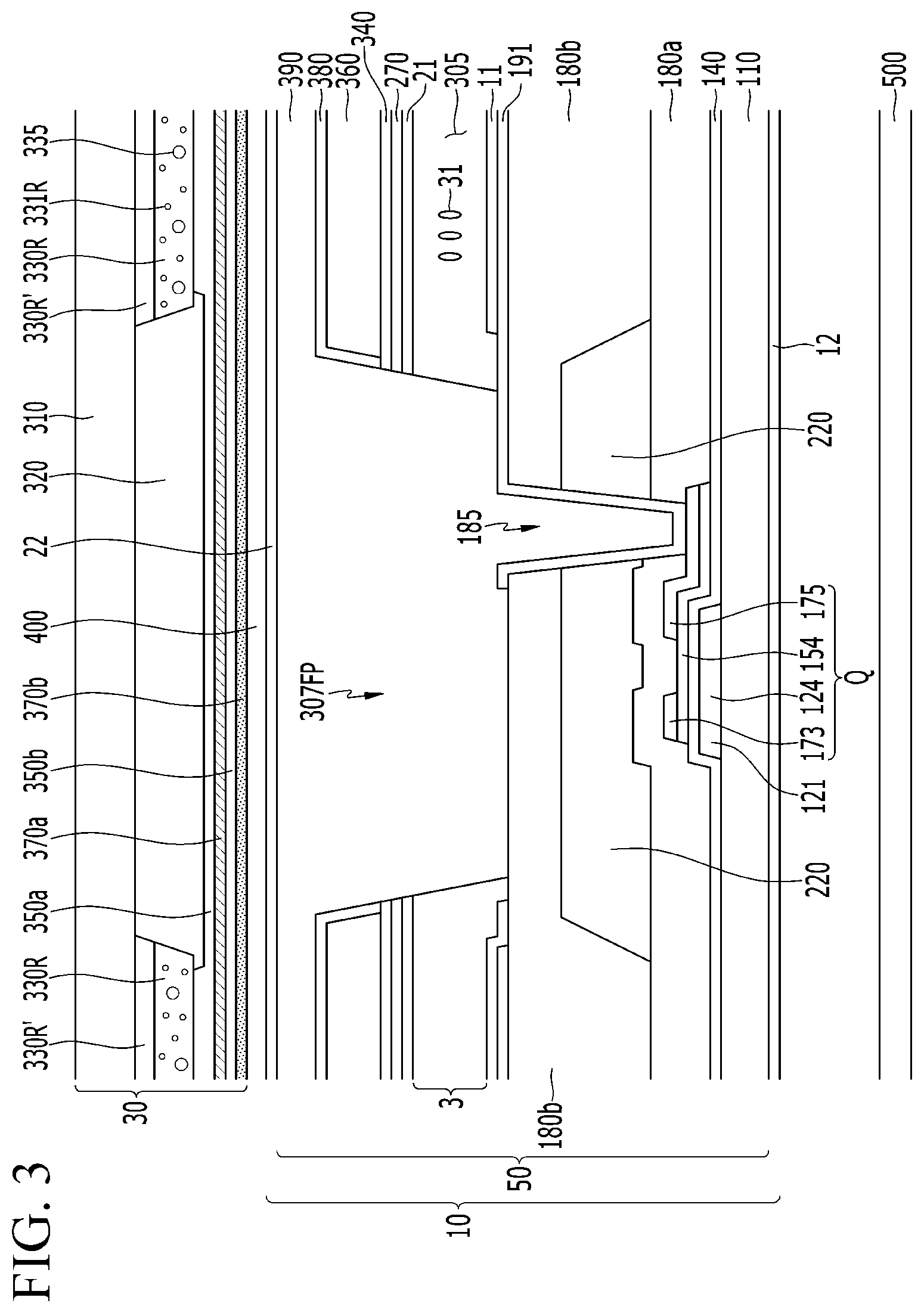 Patent US12353091 Figure 4 – Display device having improved light emission and color reproducibility