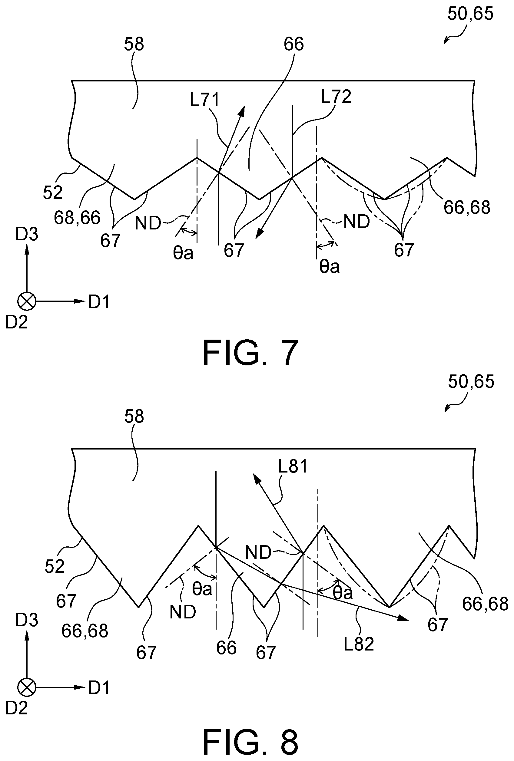 Patent US12353092 Figure 6 – Diffusing member, manufacturing method of diffusing member, planar light source device, display device, and dielectric multilayer film