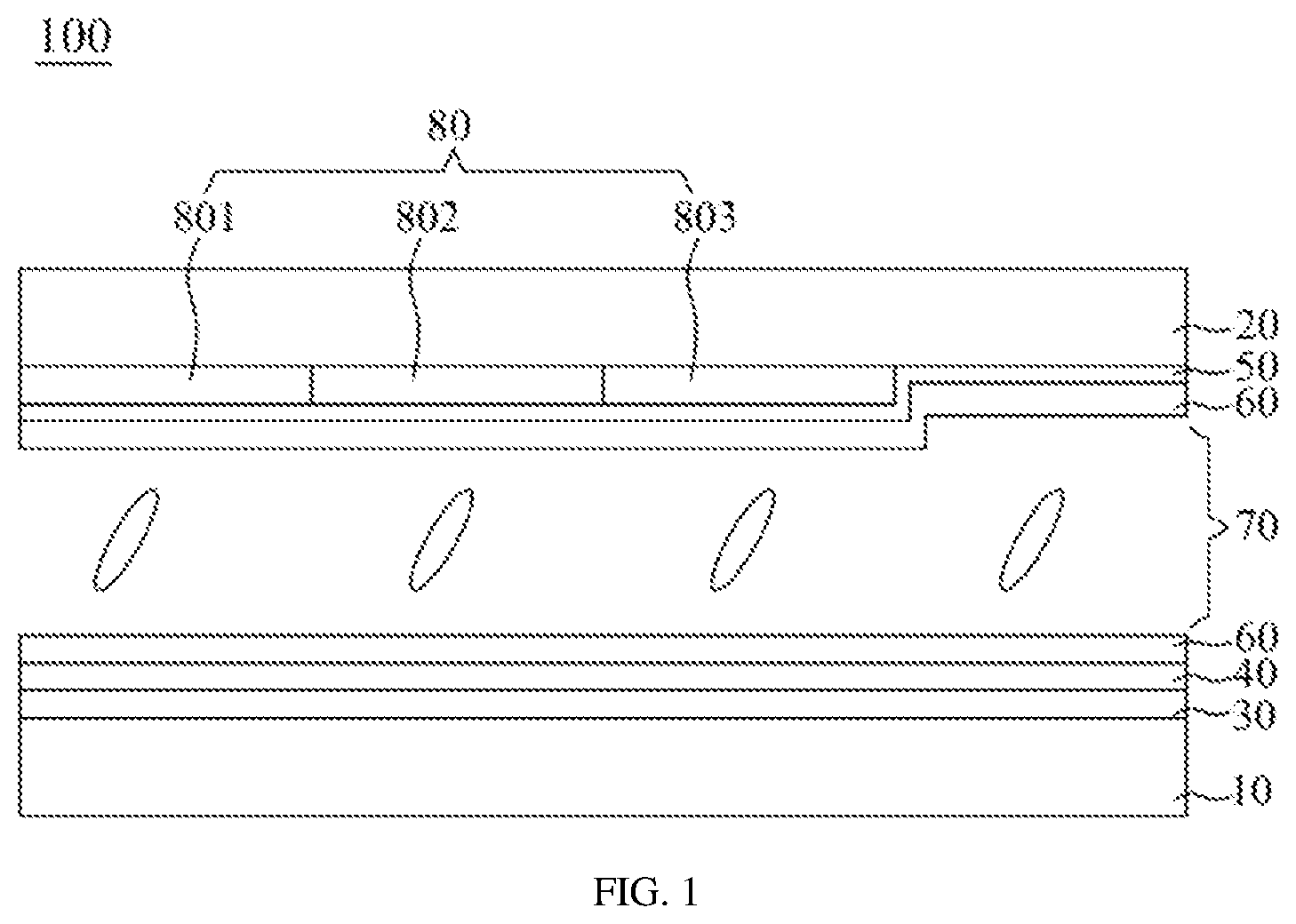 Patent US12353095 Figure 1 – Display panel