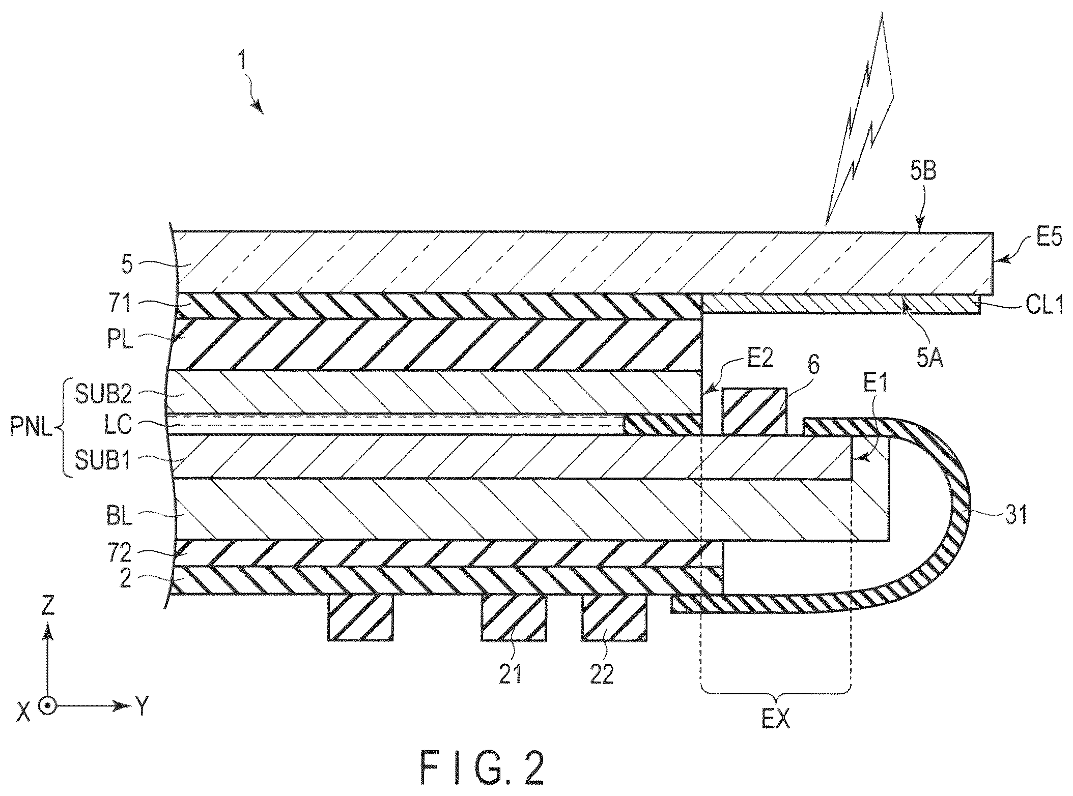 Patent US12353099 Figure 2 – Display device