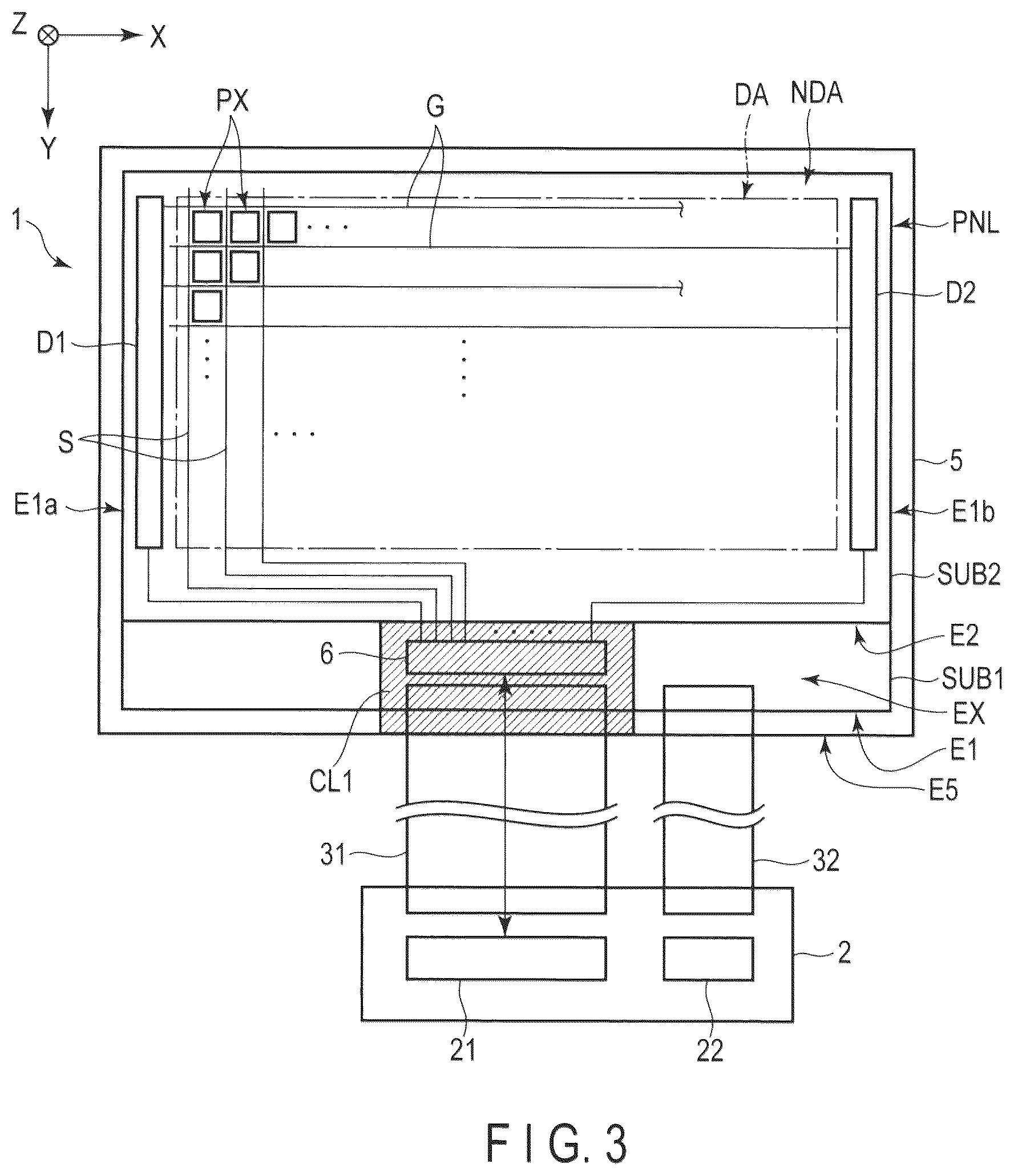 Patent US12353099 Figure 3 – Display device