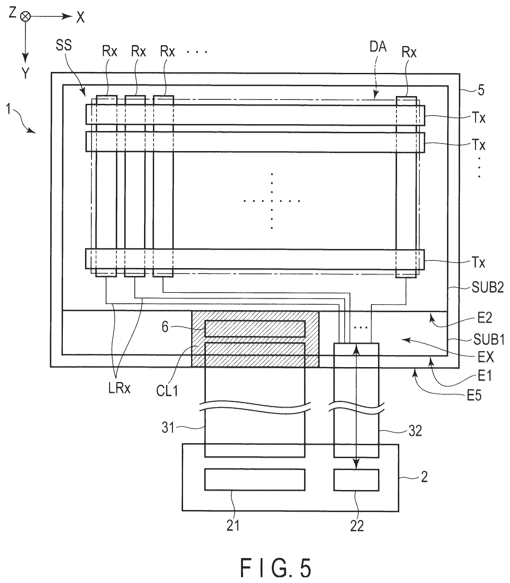 Patent US12353099 Figure 5 – Display device