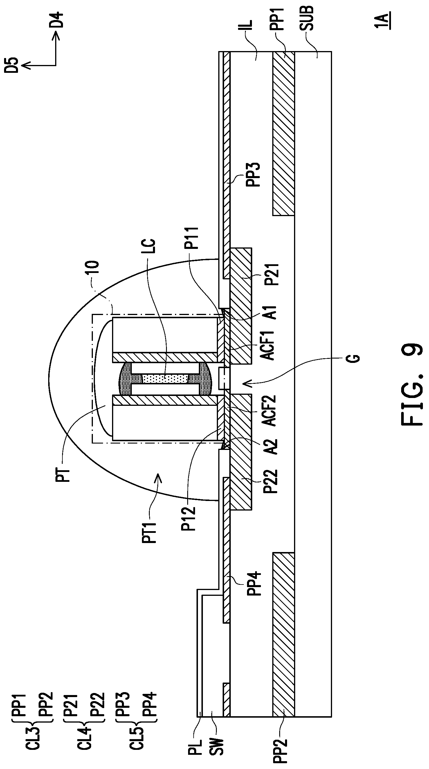Patent US12353100 Figure 6 – Manufacturing method of an electronic device