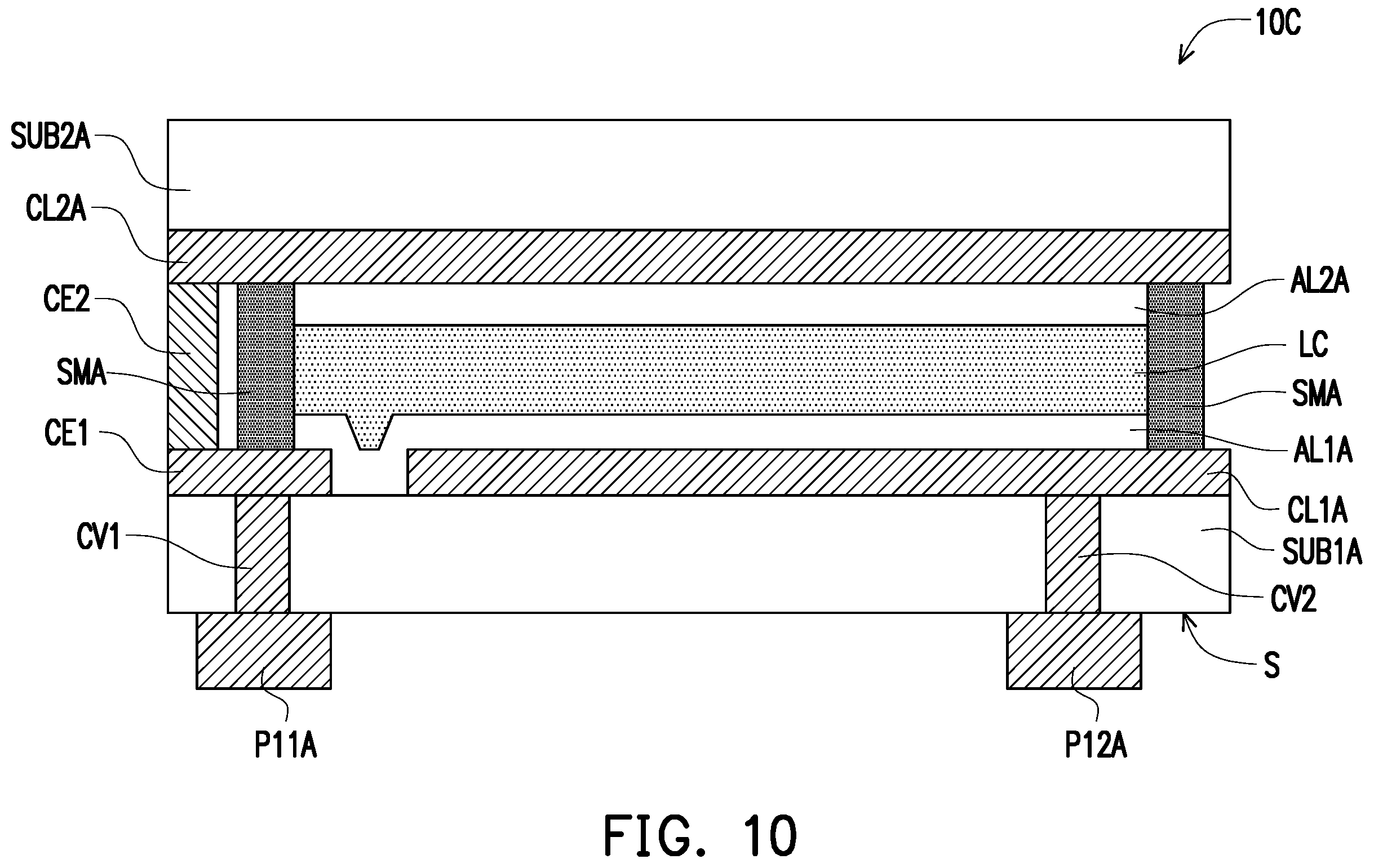 Patent US12353100 Figure 7 – Manufacturing method of an electronic device