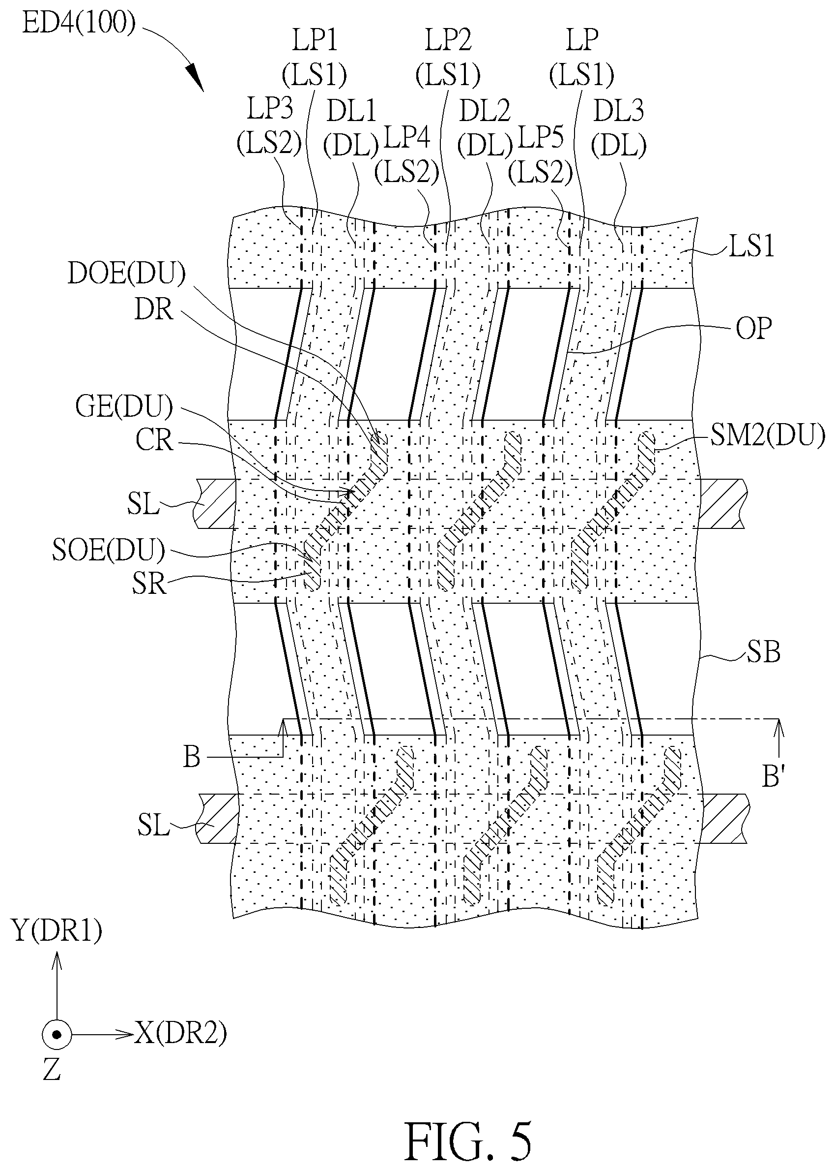 Patent US12353102 Figure 5 – Electronic device