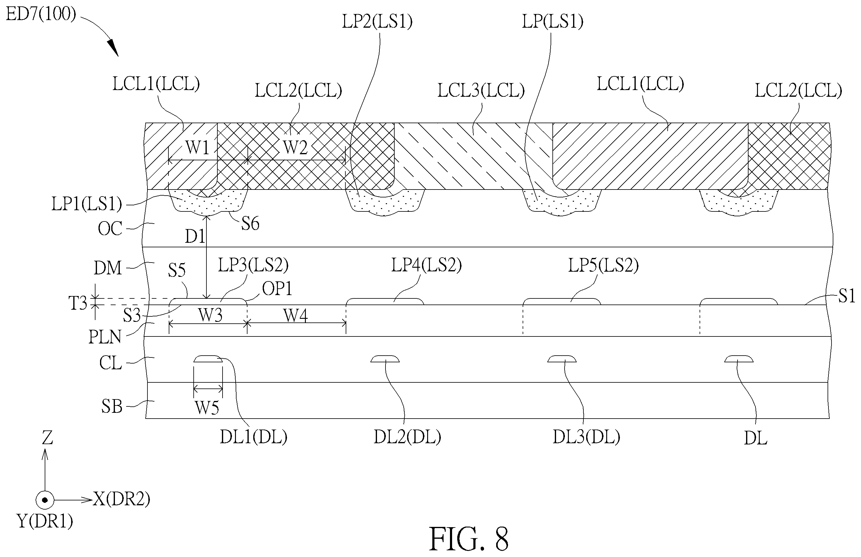 Patent US12353102 Figure 8 – Electronic device