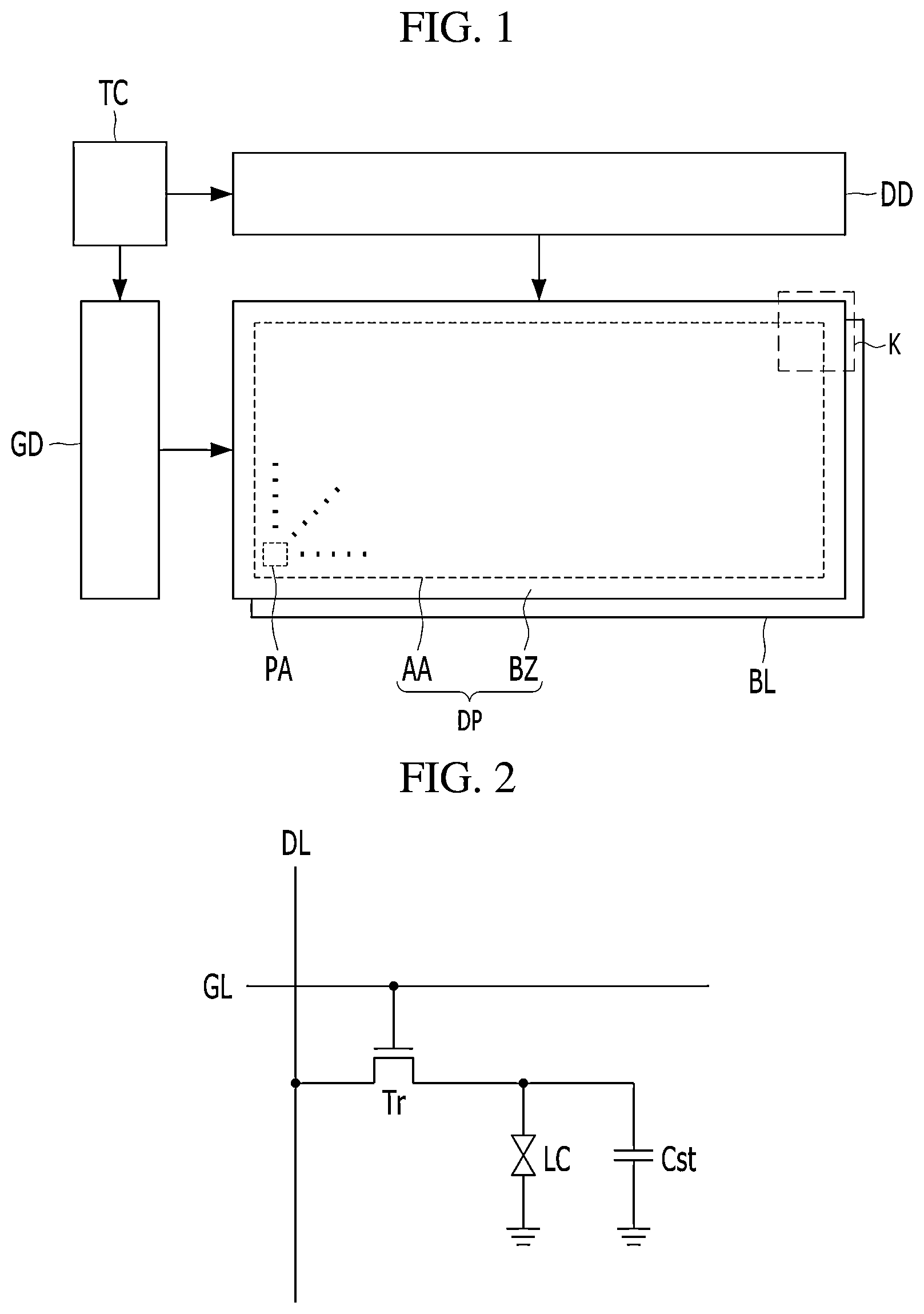 Patent US12353103 Figure 1 – Display device