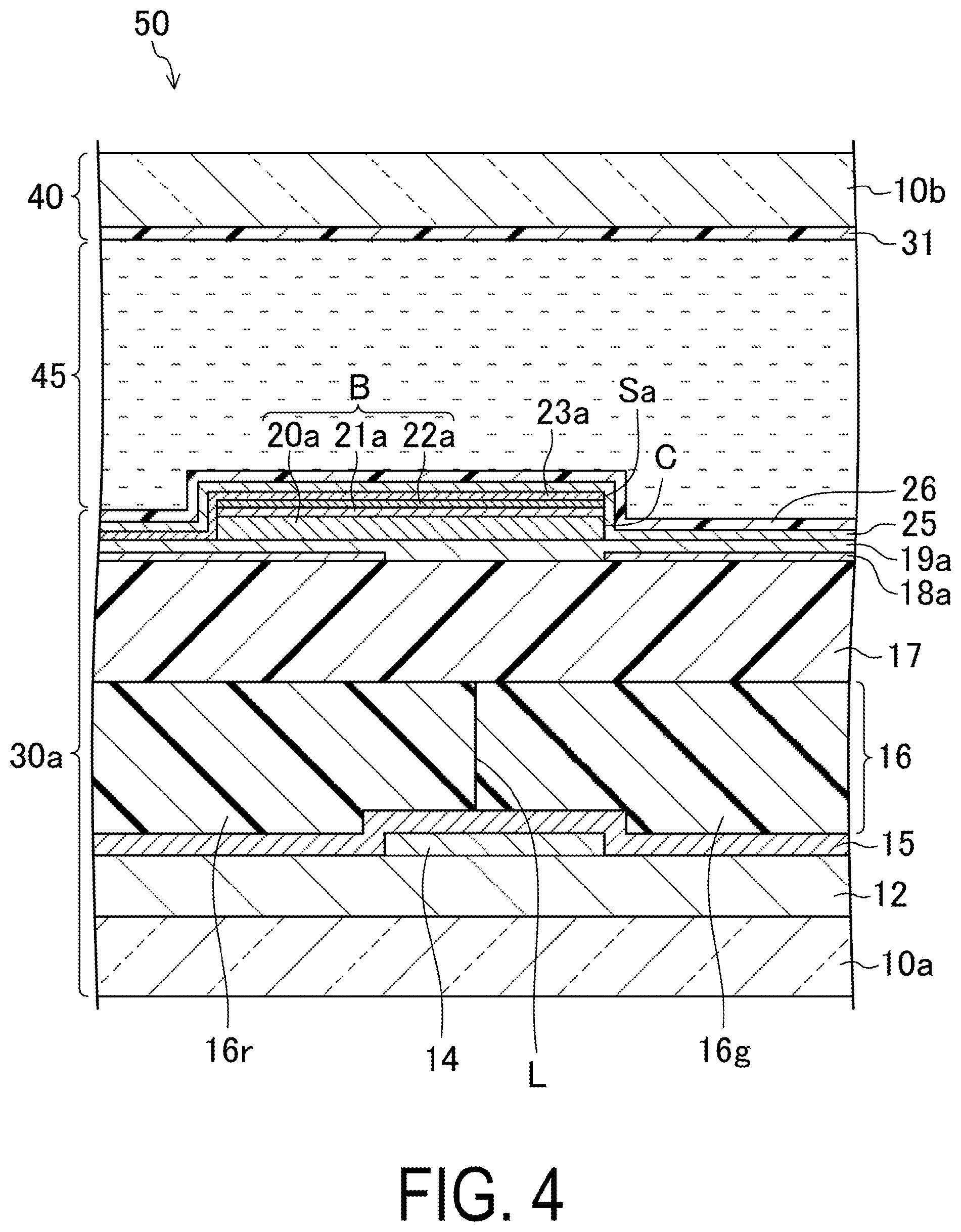 Patent US12353104 Figure 4 – Active matrix substrate, liquid crystal display device including the same, and method of manufacturing active matrix substrate