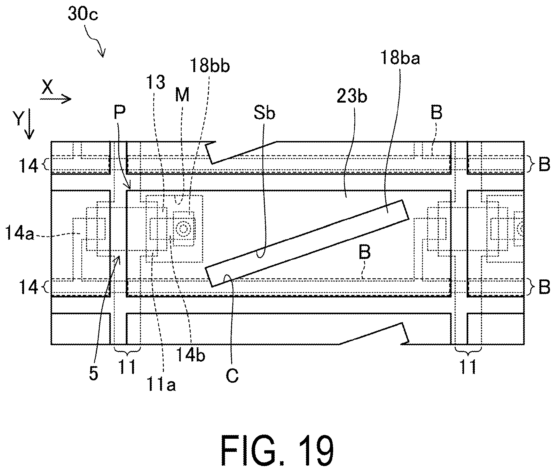 Patent US12353104 Figure 19 – Active matrix substrate, liquid crystal display device including the same, and method of manufacturing active matrix substrate