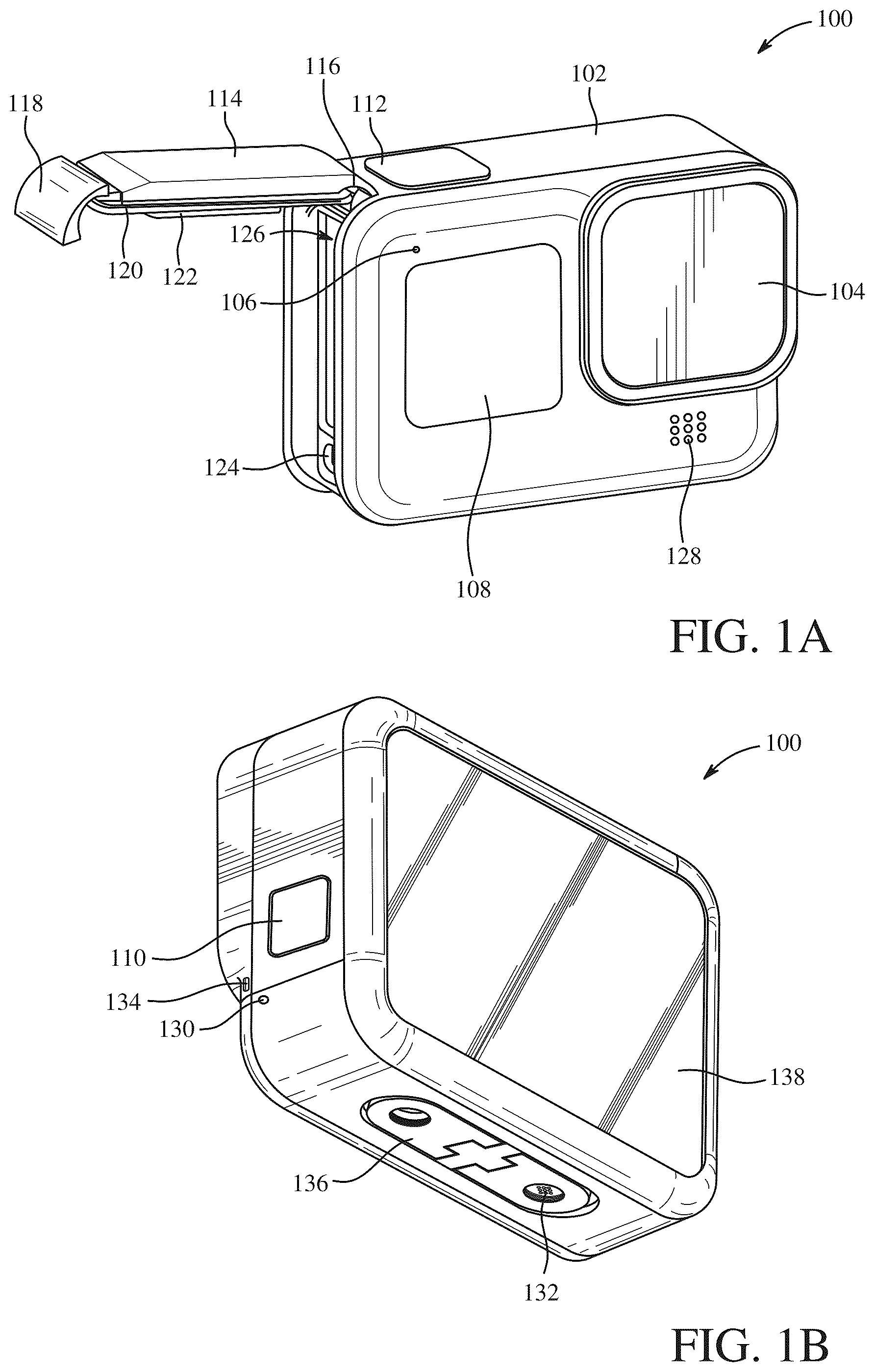 Patent US12353115 Figure 1 – Reconfigurable camera mount