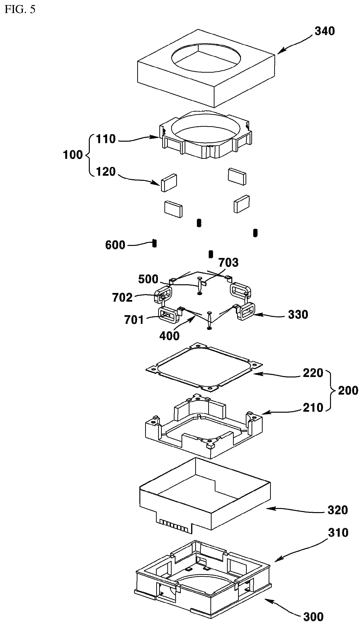 Patent US12353118 Figure 3 – Lens driving device, camera module and optical device