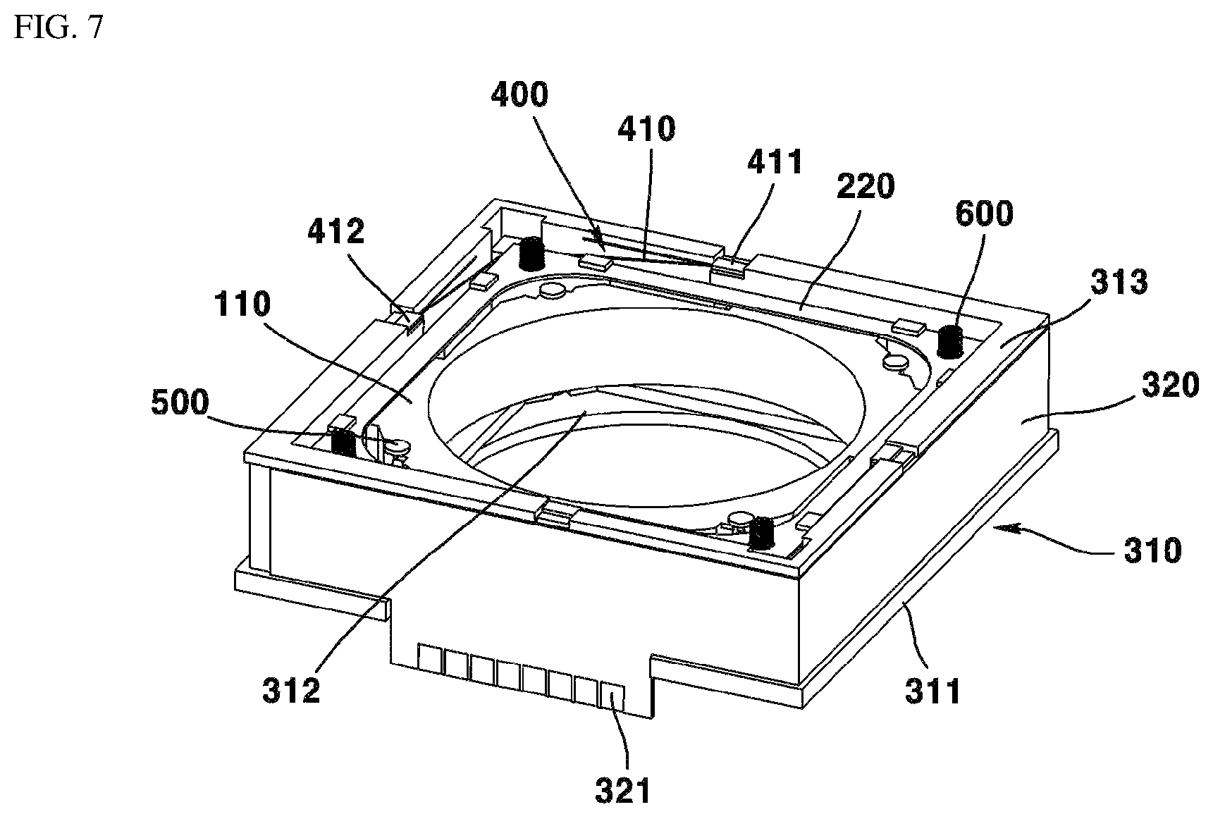 Patent US12353118 Figure 5 – Lens driving device, camera module and optical device