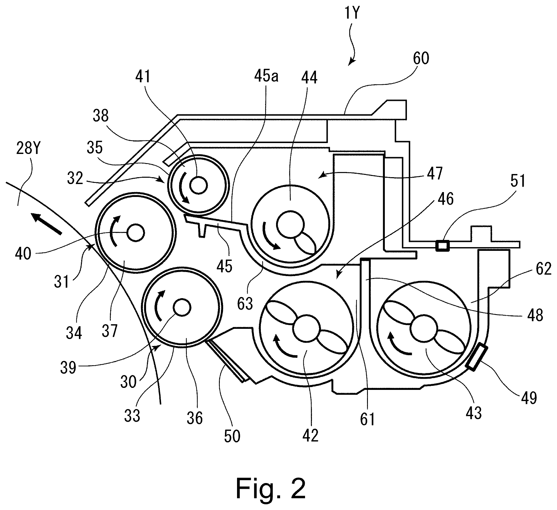 Patent US12353145 Figure 2 – Developing device
