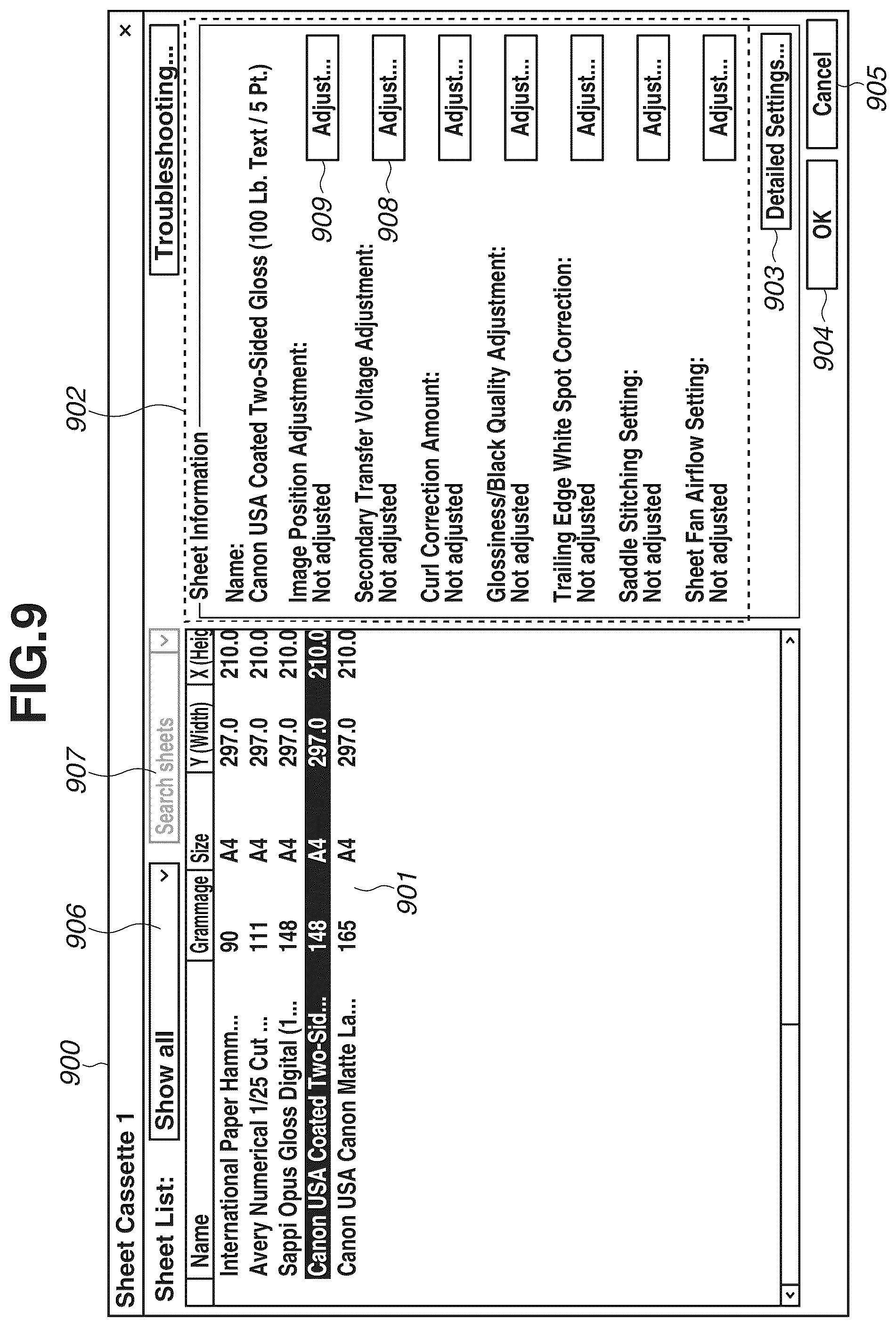 Patent US12353151 Figure 9 – Printing system, method, and storage medium