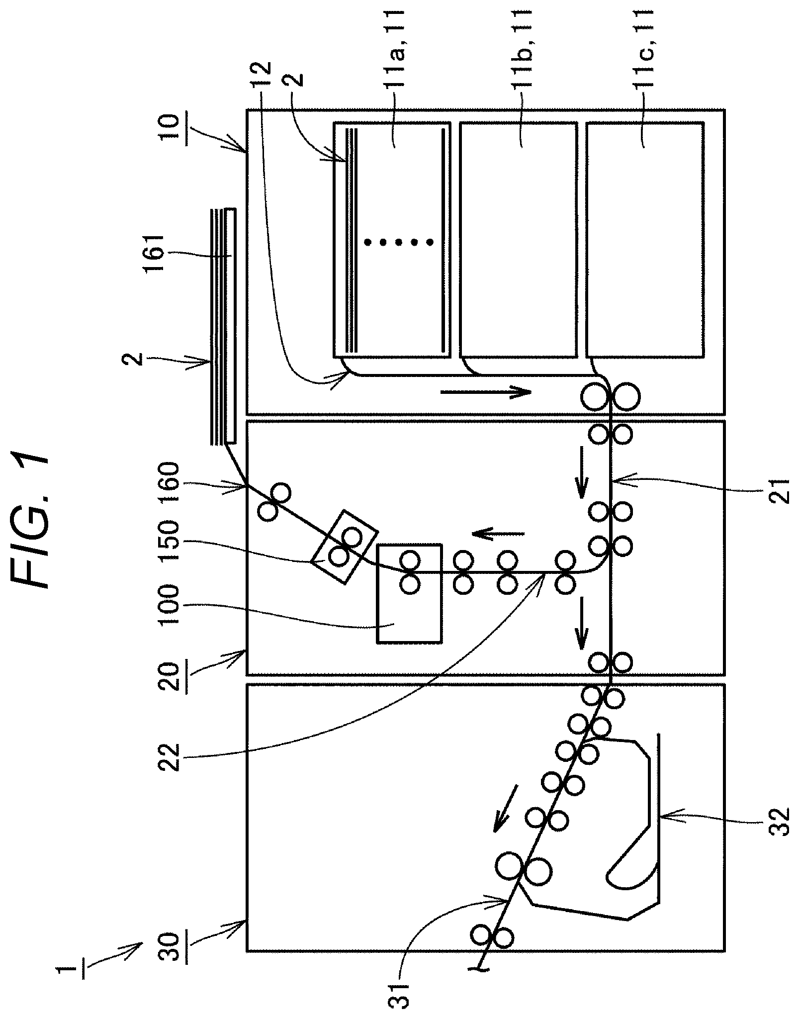 Patent US12353152 Figure 1 – Sheet characteristic detection device, image forming system including the same, and image forming apparatus