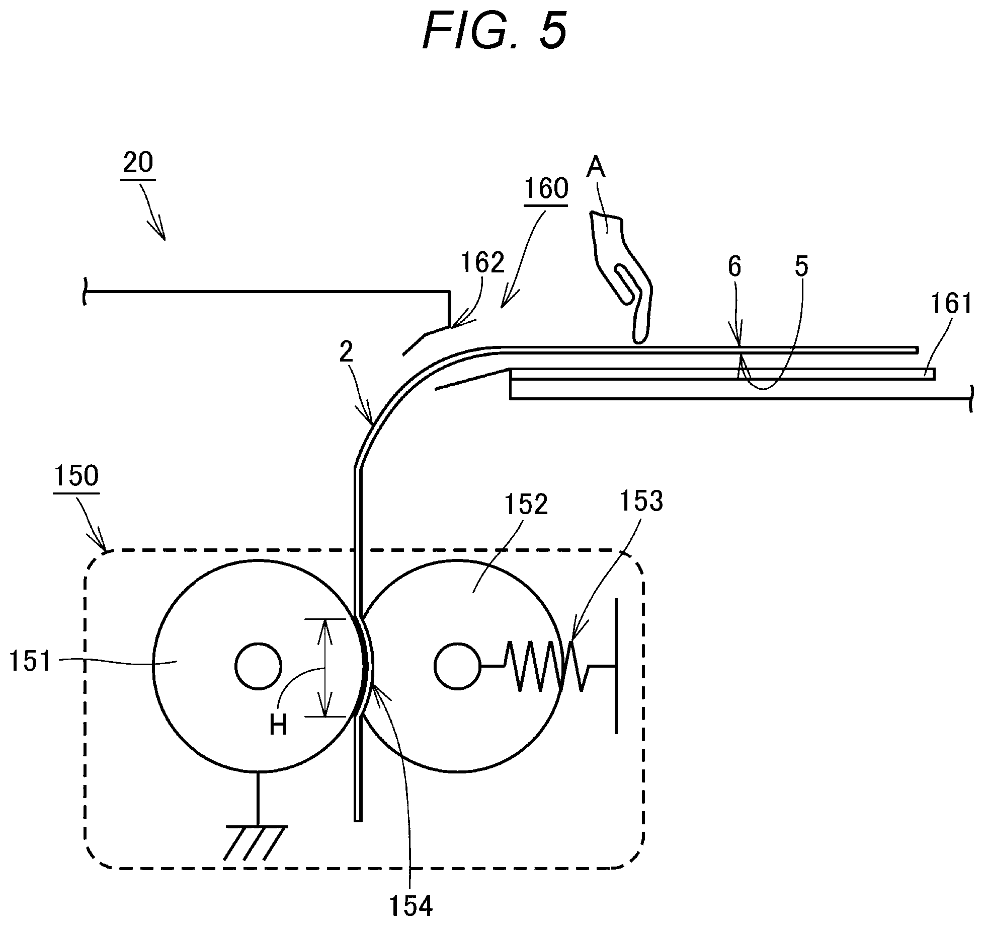 Patent US12353152 Figure 5 – Sheet characteristic detection device, image forming system including the same, and image forming apparatus