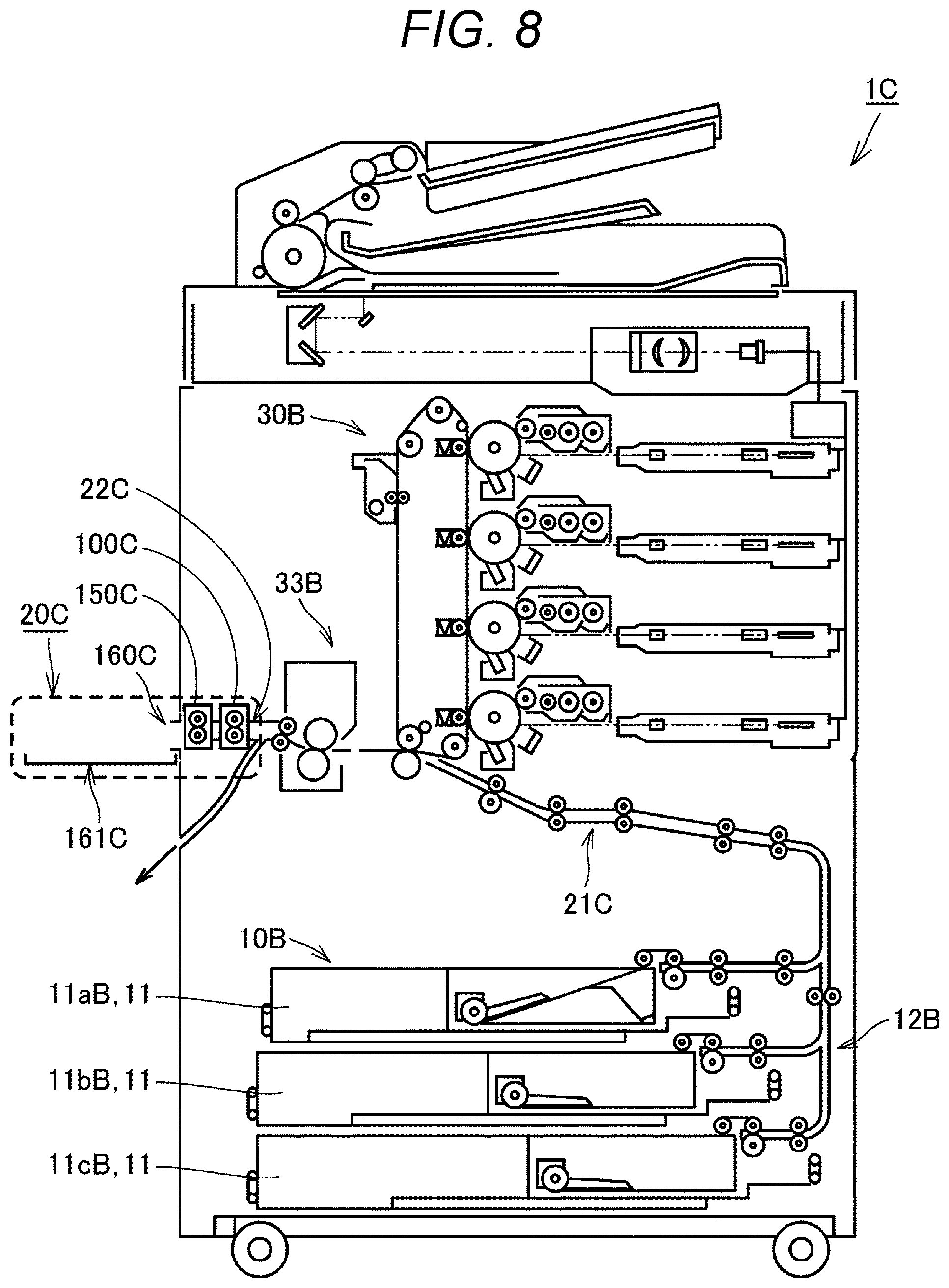 Patent US12353152 Figure 8 – Sheet characteristic detection device, image forming system including the same, and image forming apparatus