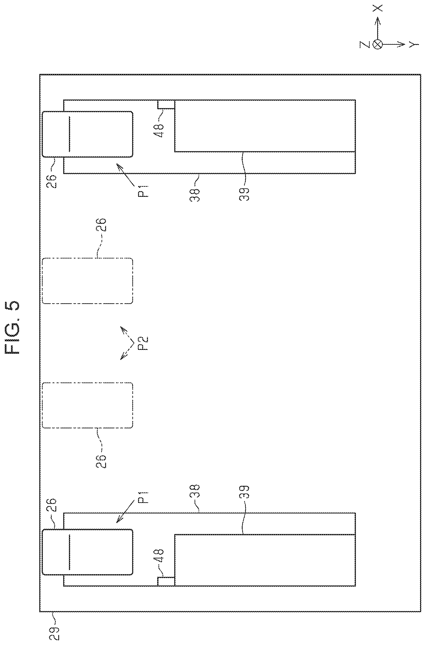Patent US12353153 Figure 5 – Post-processing device with a pressing section