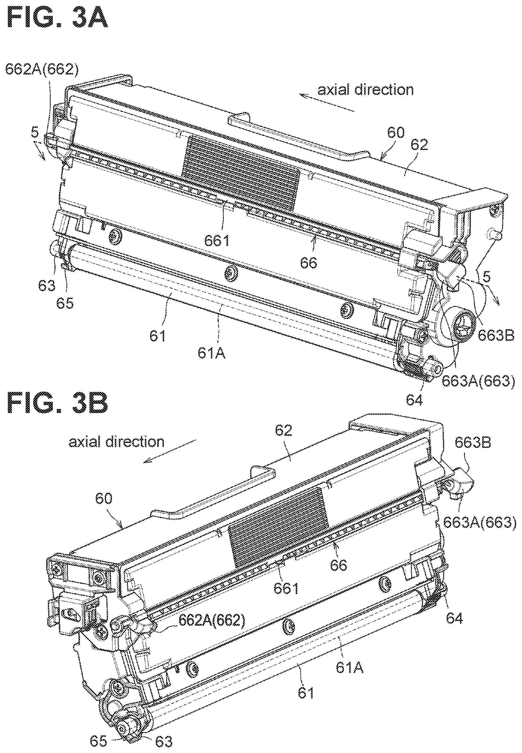 Patent US12353162 Figure 3 – Drum cartridge having separation shaft for moving developing frame away from photosensitive drum
