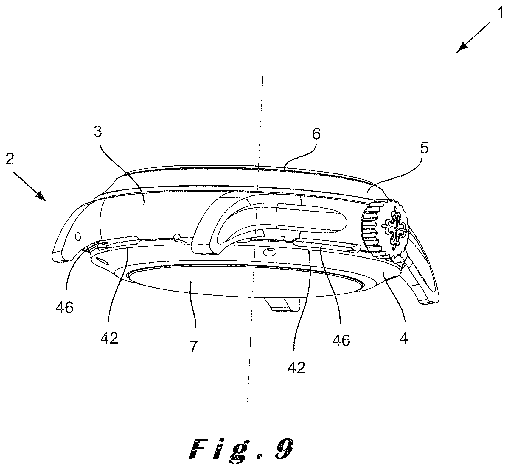 Patent US12353171 Figure 5 – Timepiece comprising a vibration-amplifying device