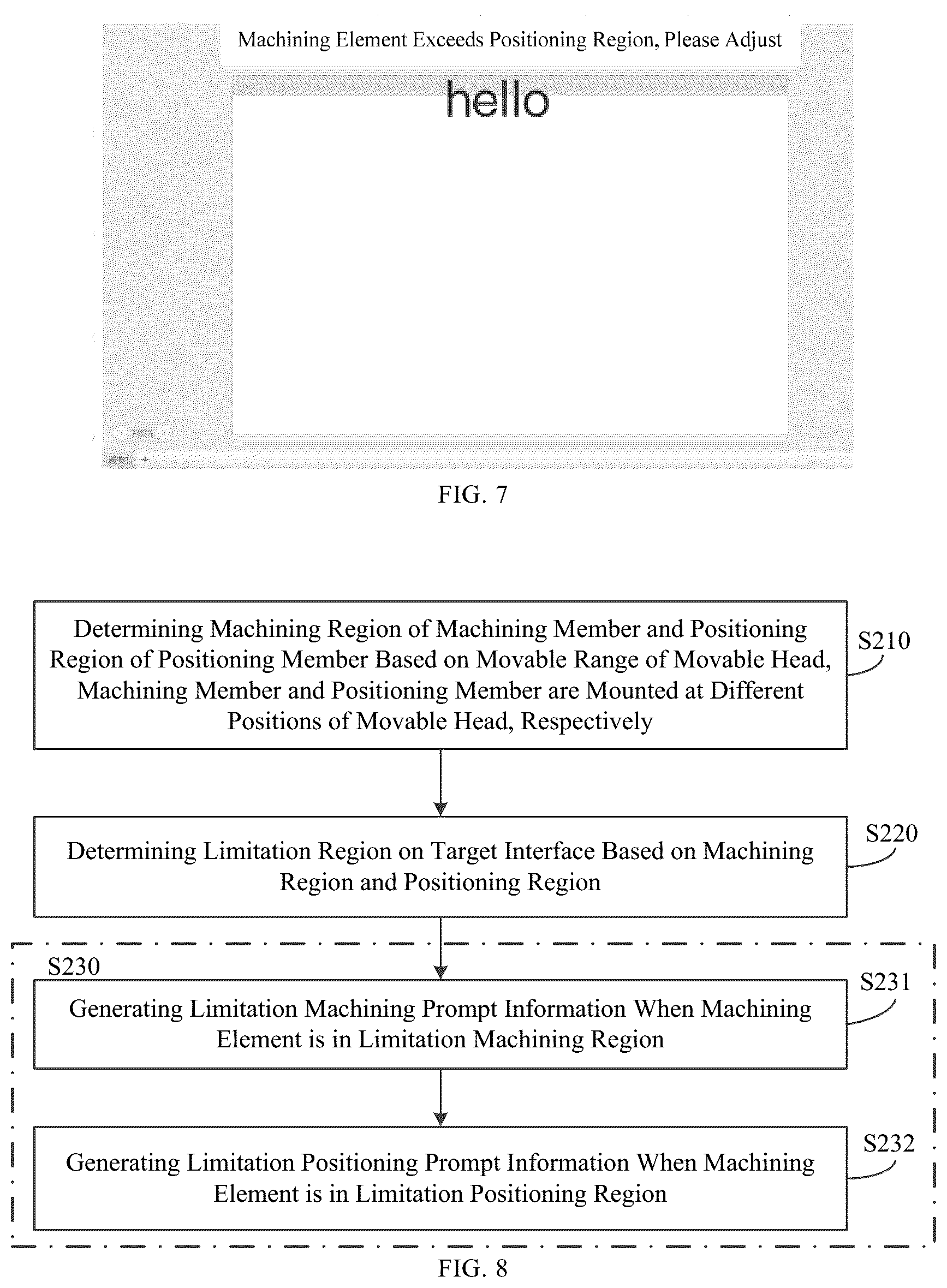Patent US12353186 Figure 5 – Method, apparatus, device for limiting machining element, program medium and computer numerical control machine