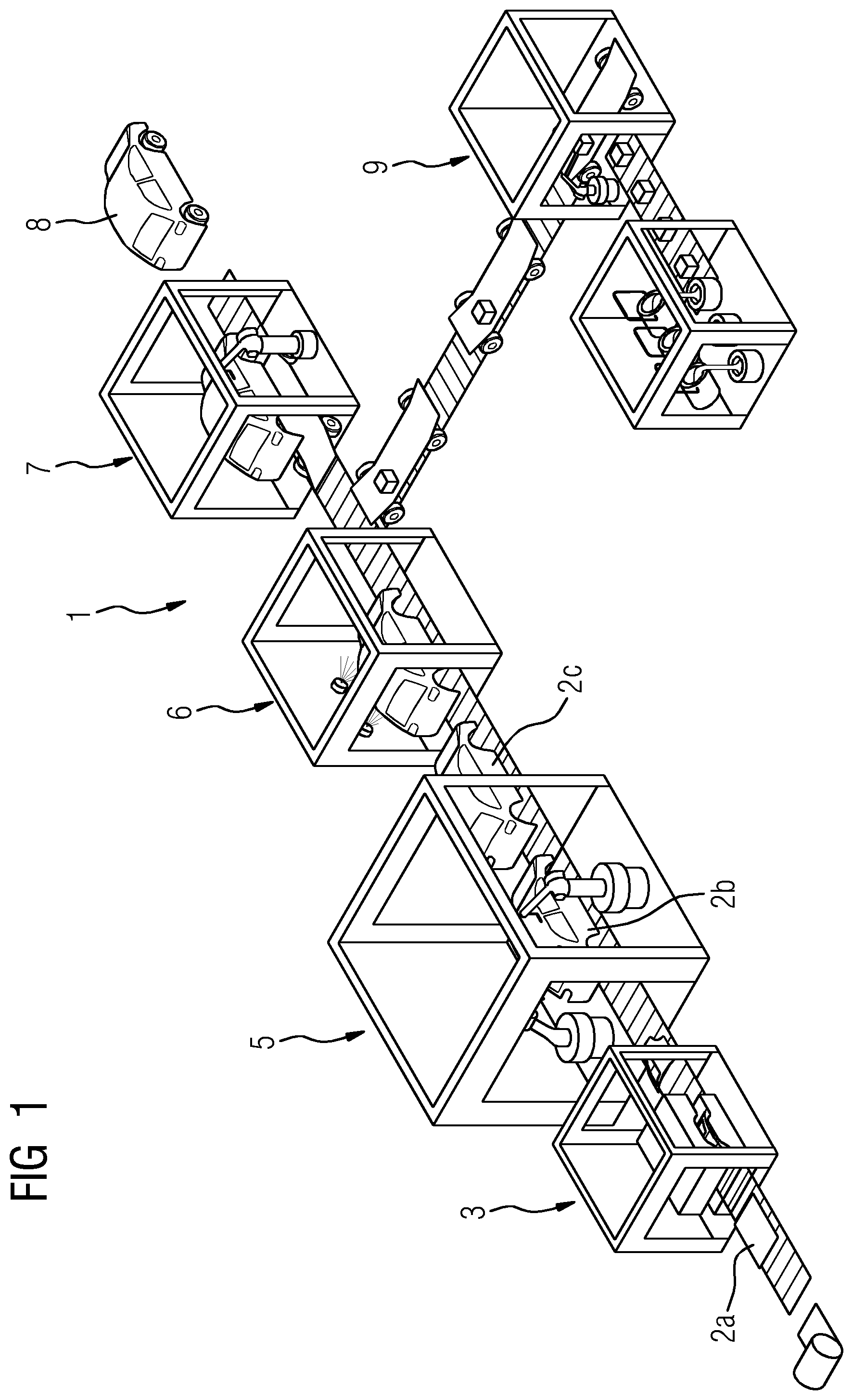 Patent US12353188 Figure 1 – System and method of monitoring a cyclically operating manufacturing device