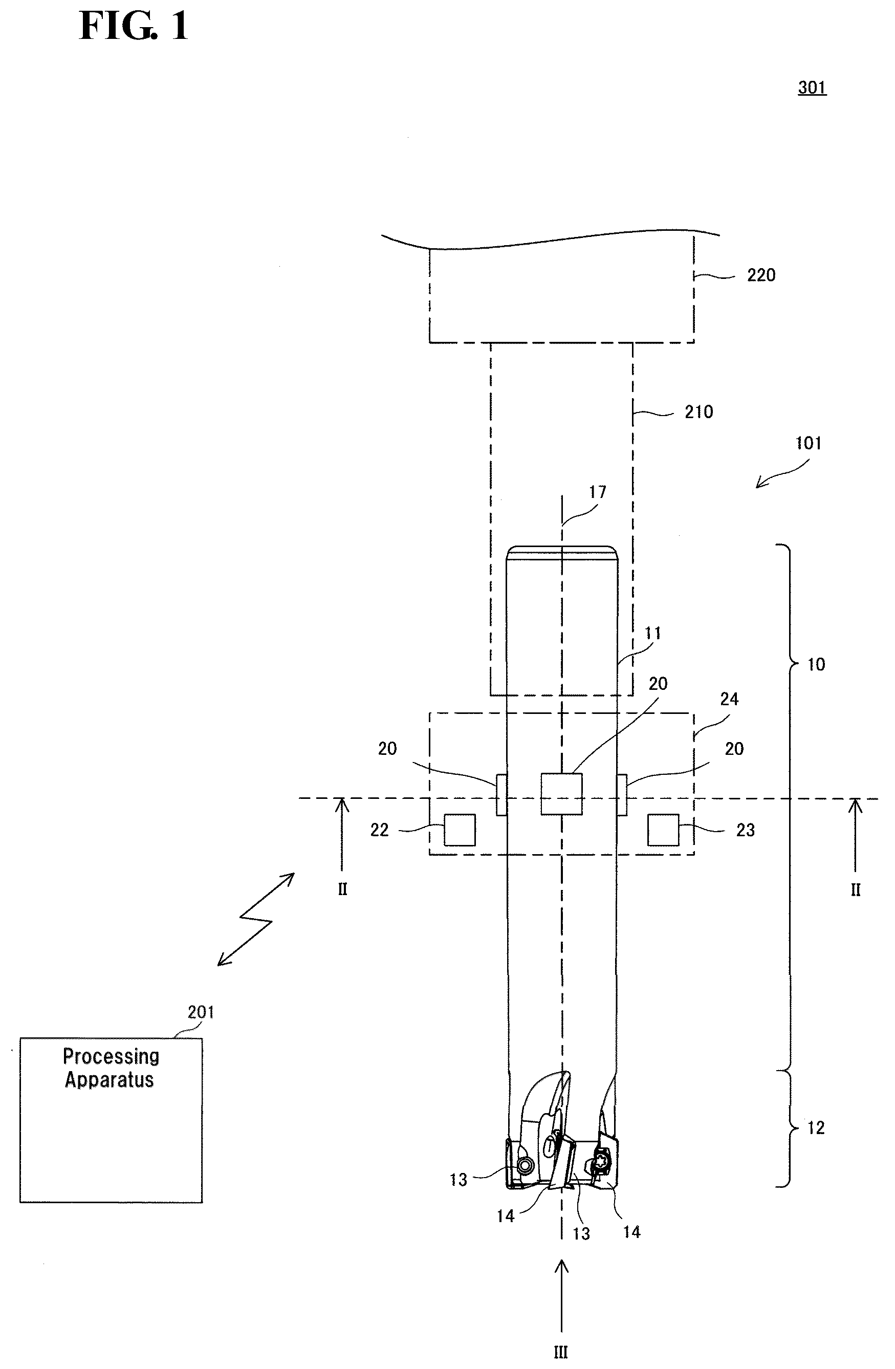 Patent US12353190 Figure 1 – Processing system, display system, processing apparatus, processing method for processing apparatus, and processing program