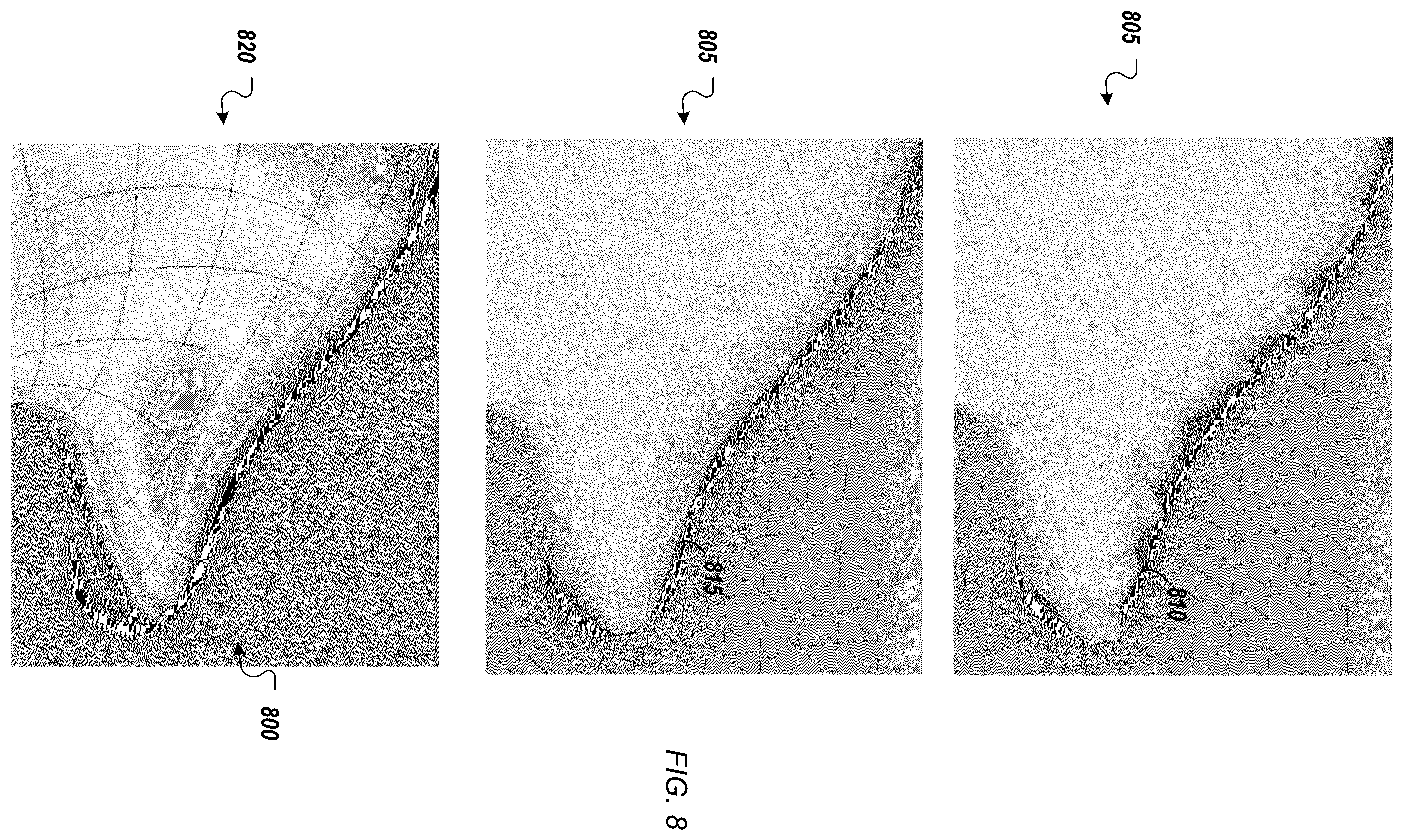 Patent US12353191 Figure 5 – Conversion of mesh geometry to editable and watertight boundary representation in computer aided design