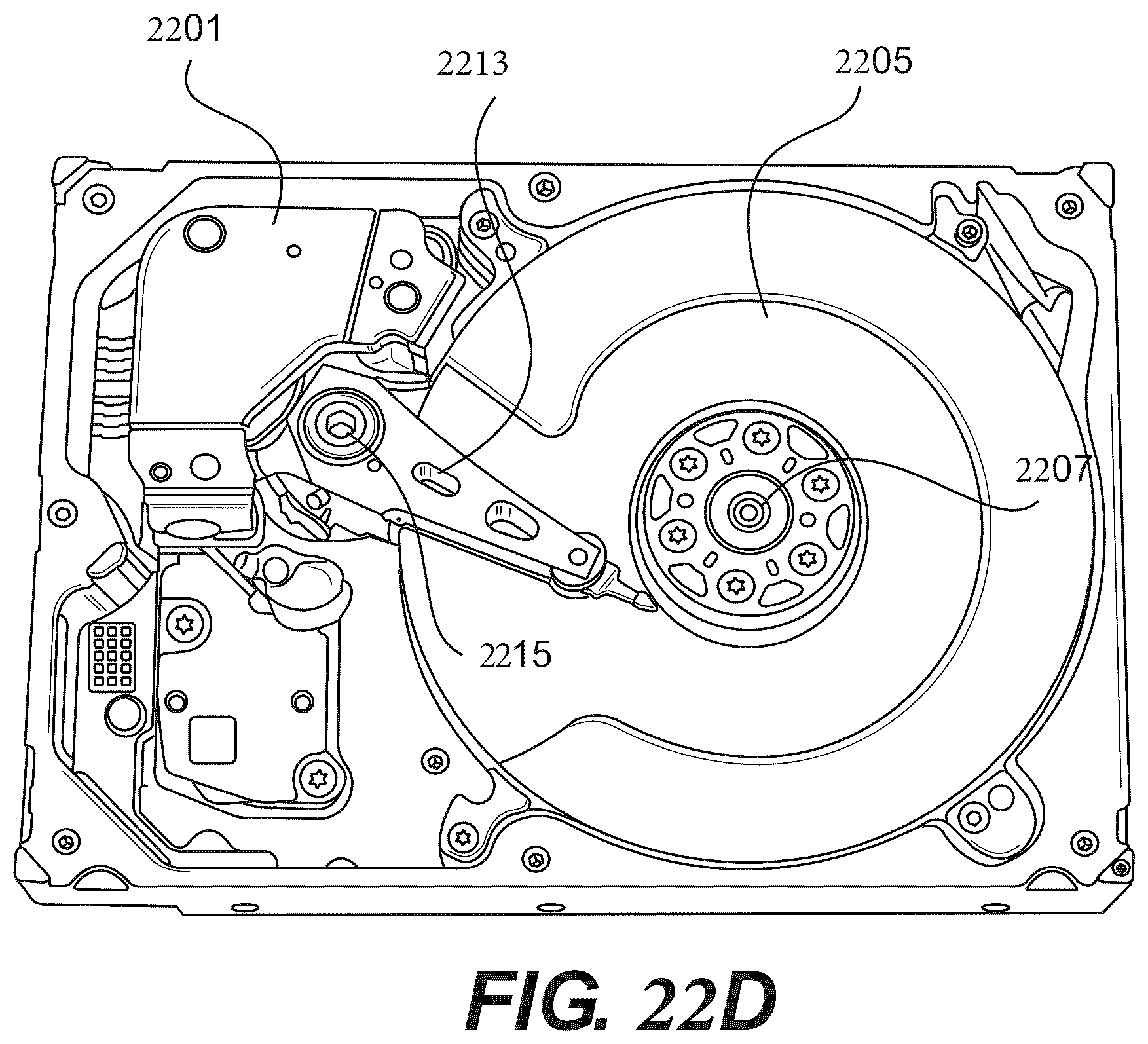 Patent US12353198 Figure 19 – Apparatus for separating components of a hard disk drive