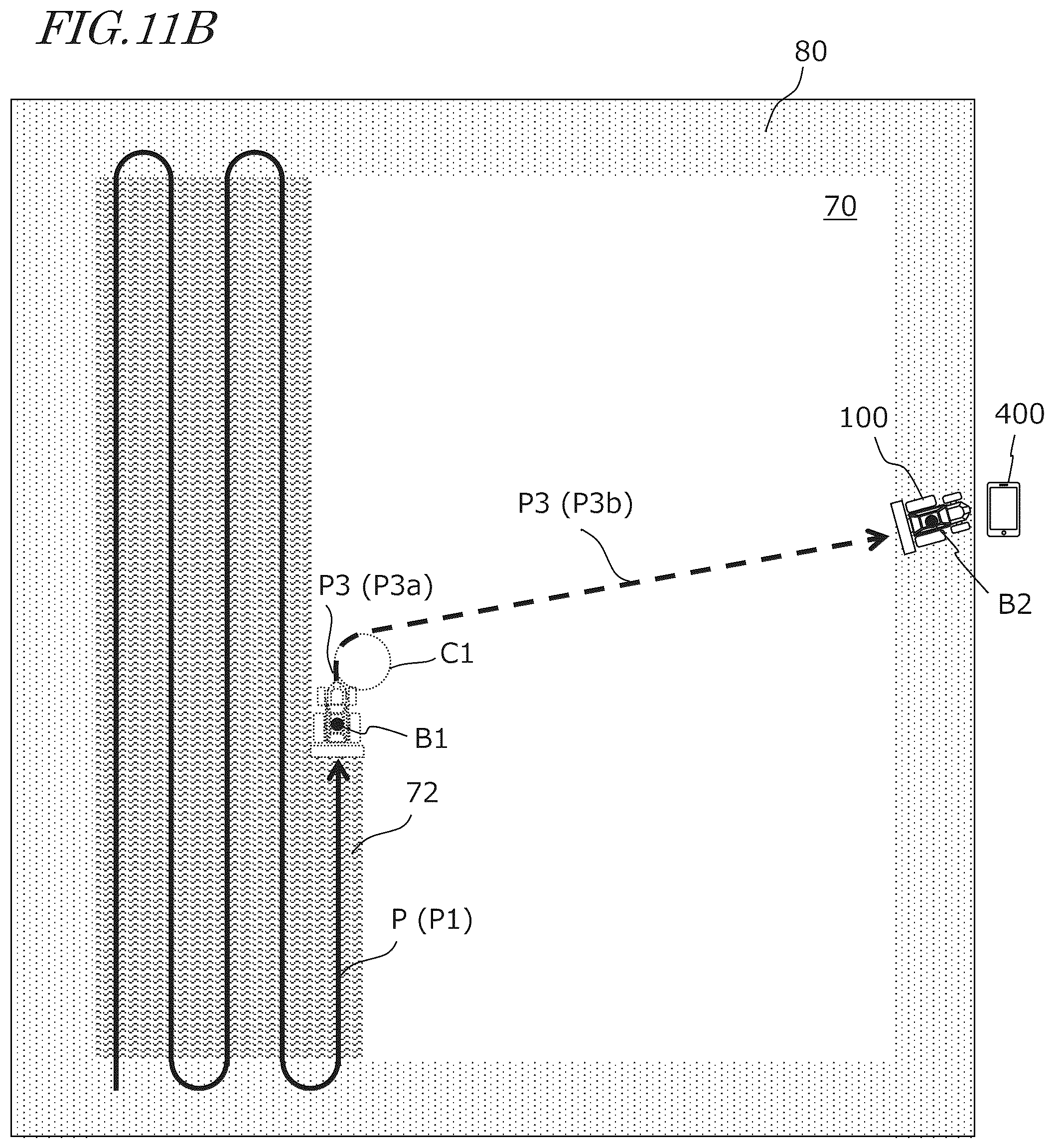 Patent US12353209 Figure 12 – Agricultural support system, and device and method to generate travel route for hailed agricultural machine