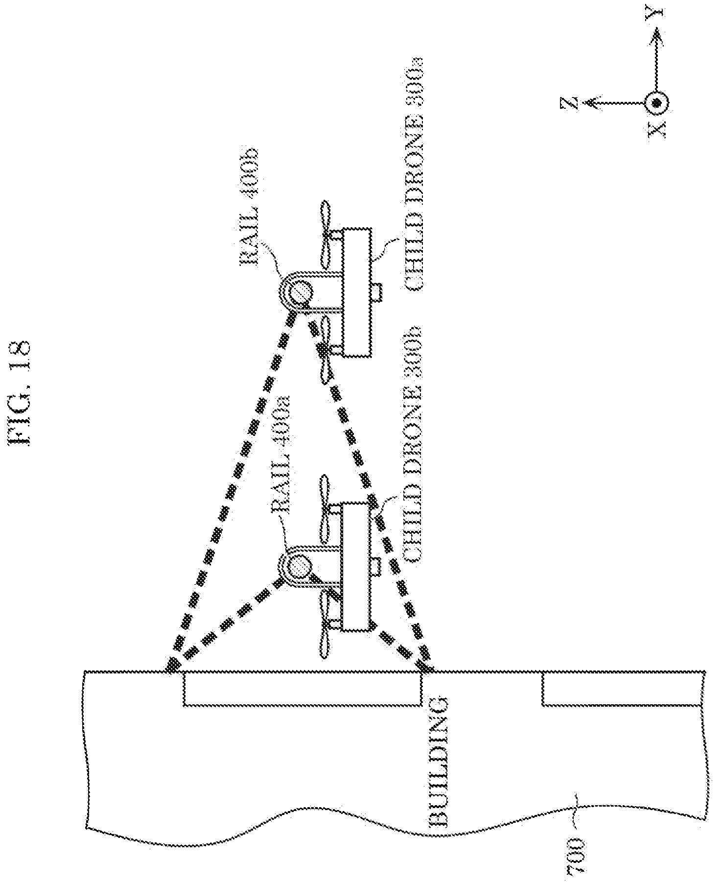 Patent US12353221 Figure 19 – Unmanned aerial vehicle and delivery system