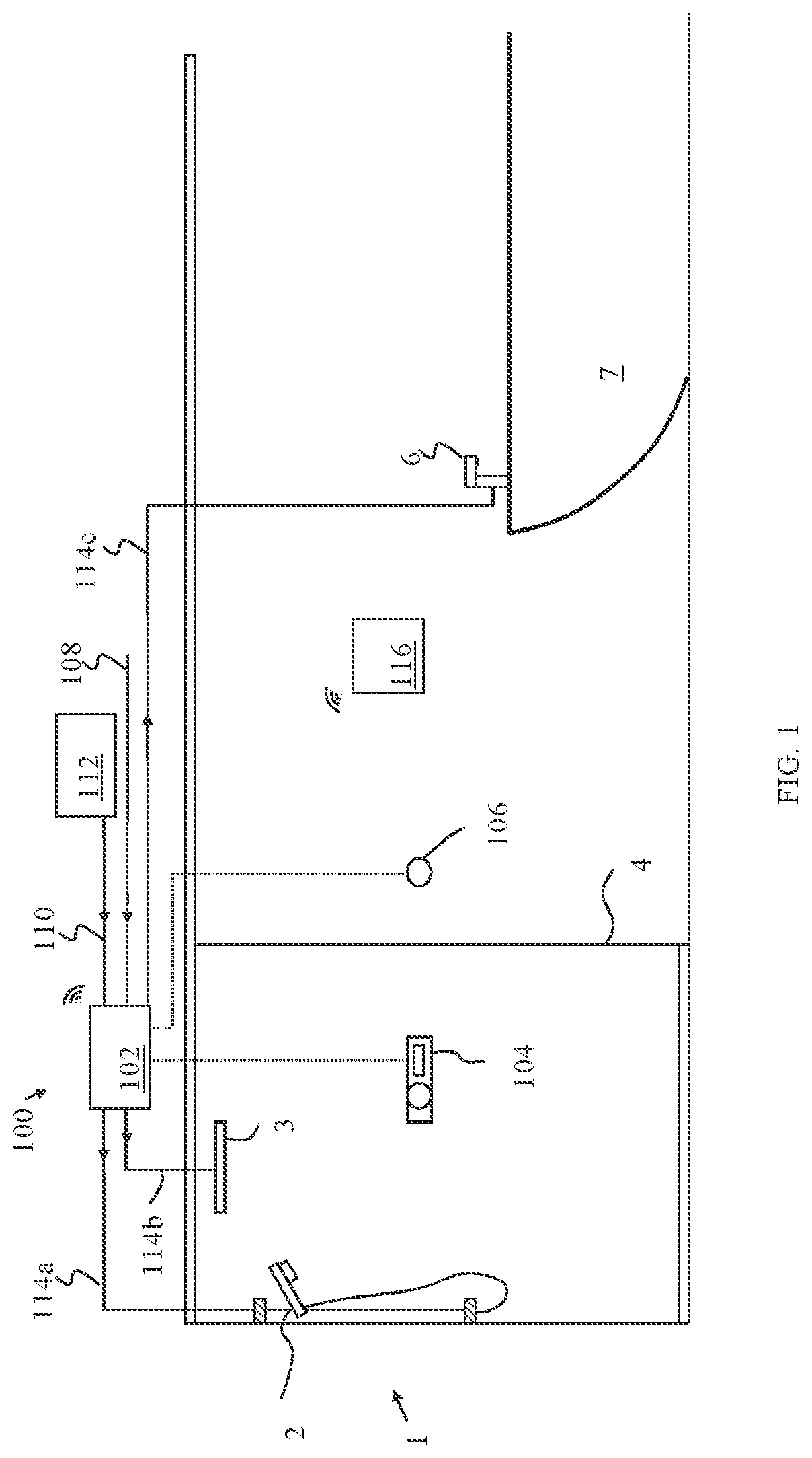 Patent US12353226 Figure 1 – Control system for one or more ablutionary devices
