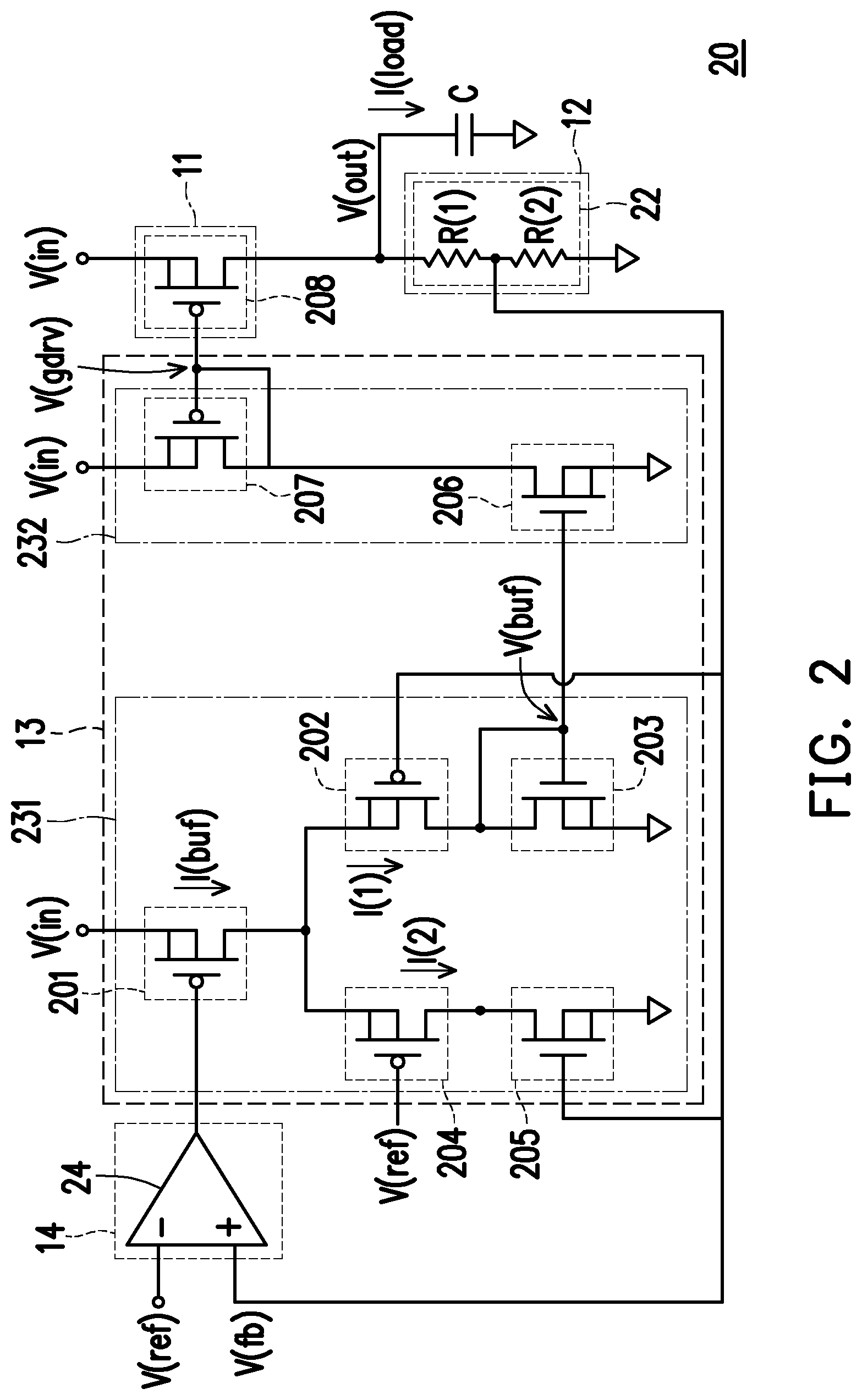 Patent US12353232 Figure 2 – Regulator circuit module, memory storage device and voltage control method