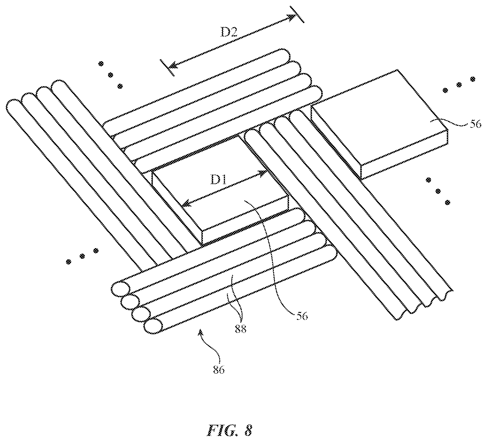 Patent US12353242 Figure 5 – Electronic device with sensors and display devices