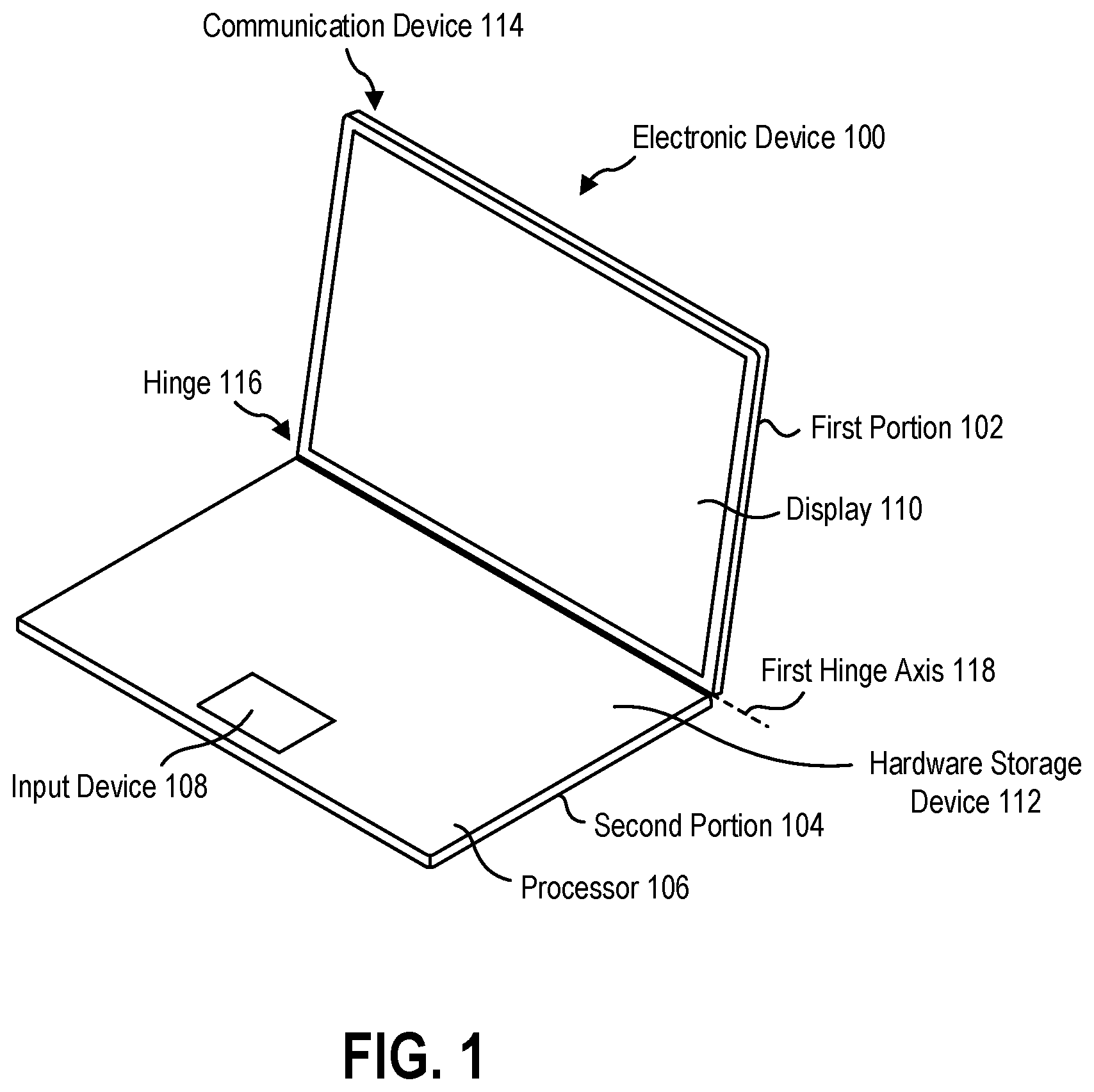Patent US12353243 — Systems and methods for illuminated logo movement — Figure 1