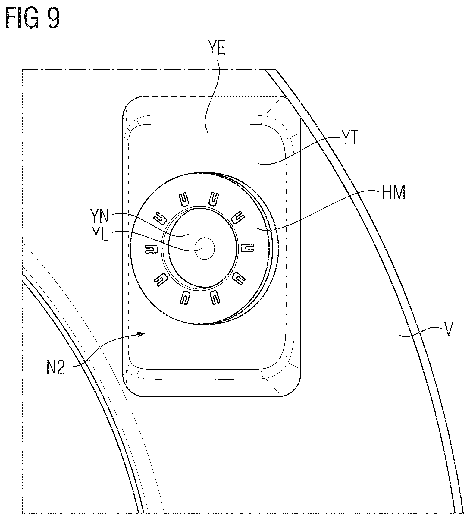 Patent US12353245 Figure 5 – Arrangement with a tablet computer unit and a housing part of a medical imaging apparatus
