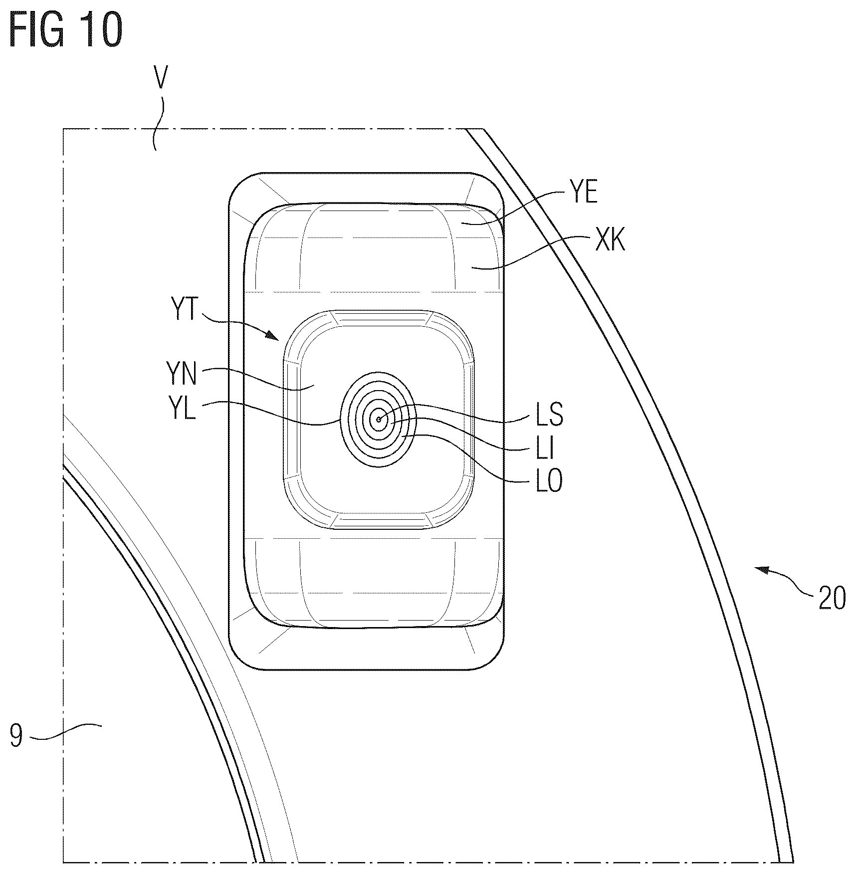 Patent US12353245 Figure 6 – Arrangement with a tablet computer unit and a housing part of a medical imaging apparatus