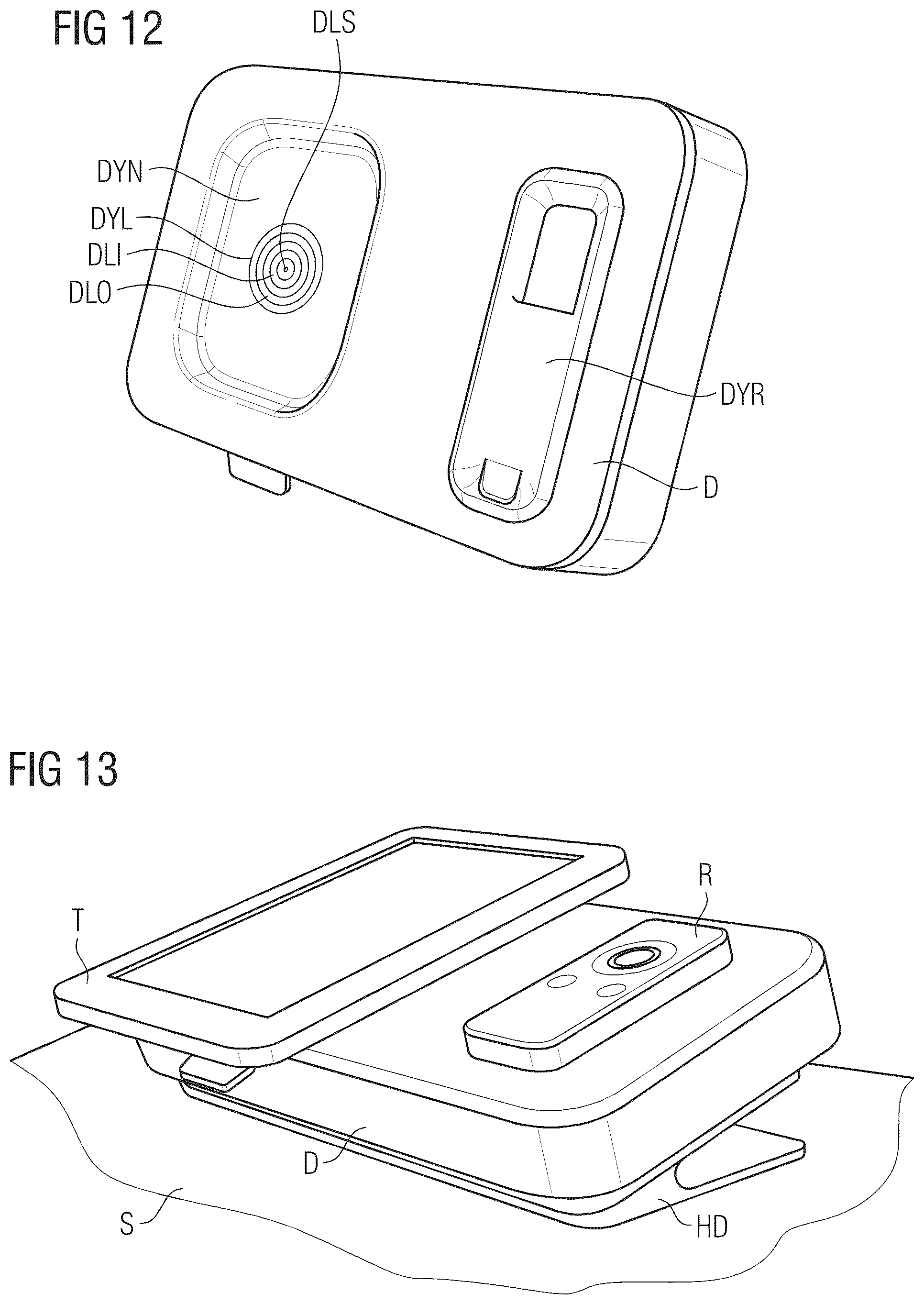 Patent US12353245 Figure 8 – Arrangement with a tablet computer unit and a housing part of a medical imaging apparatus