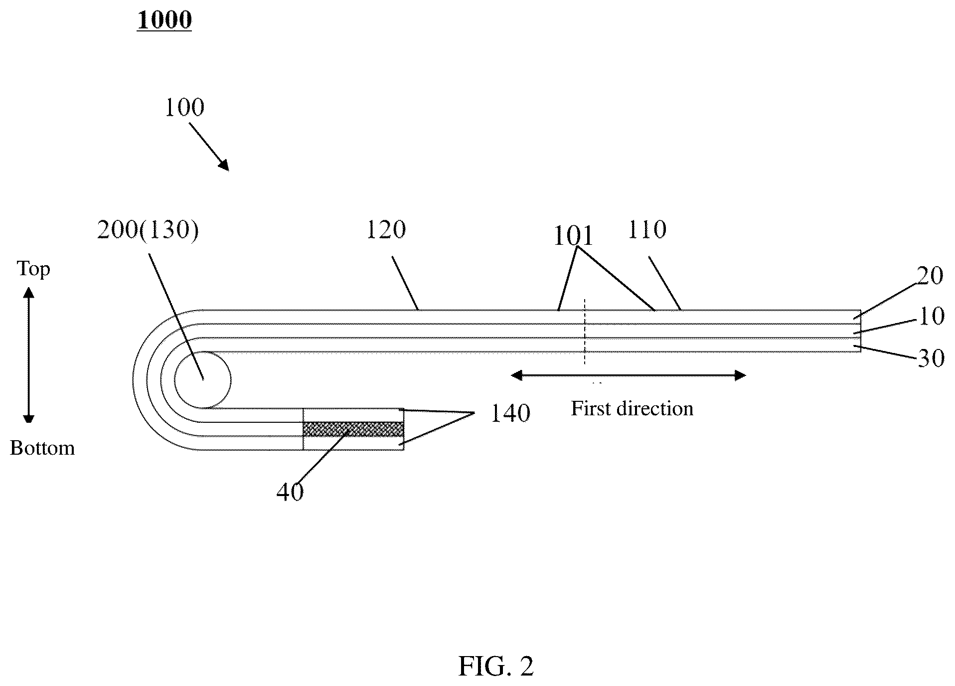Patent US12353248 Figure 2 – Flexible display panel and display apparatus