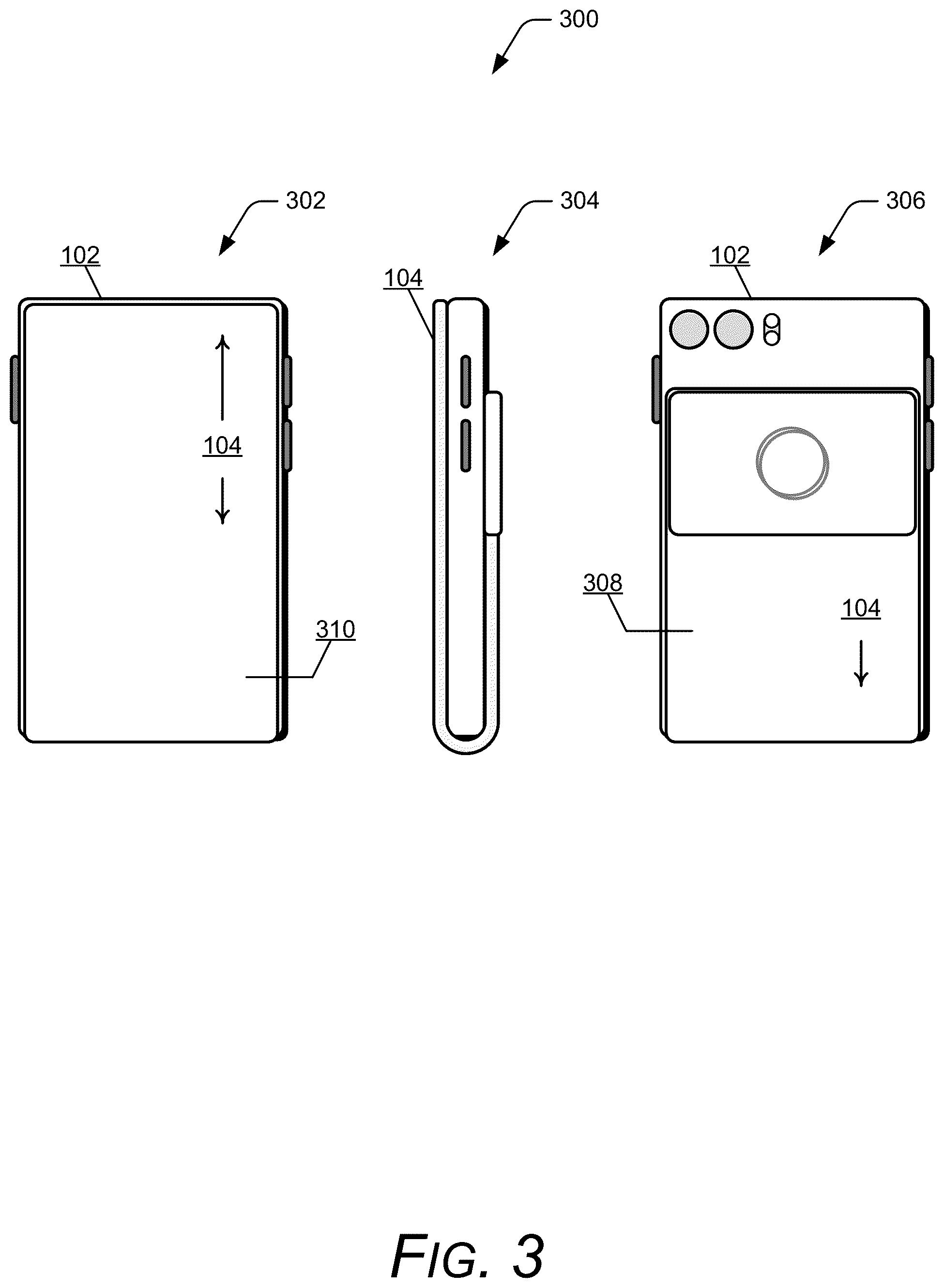 Patent US12353249 Figure 3 – Rollable screen device voice call management