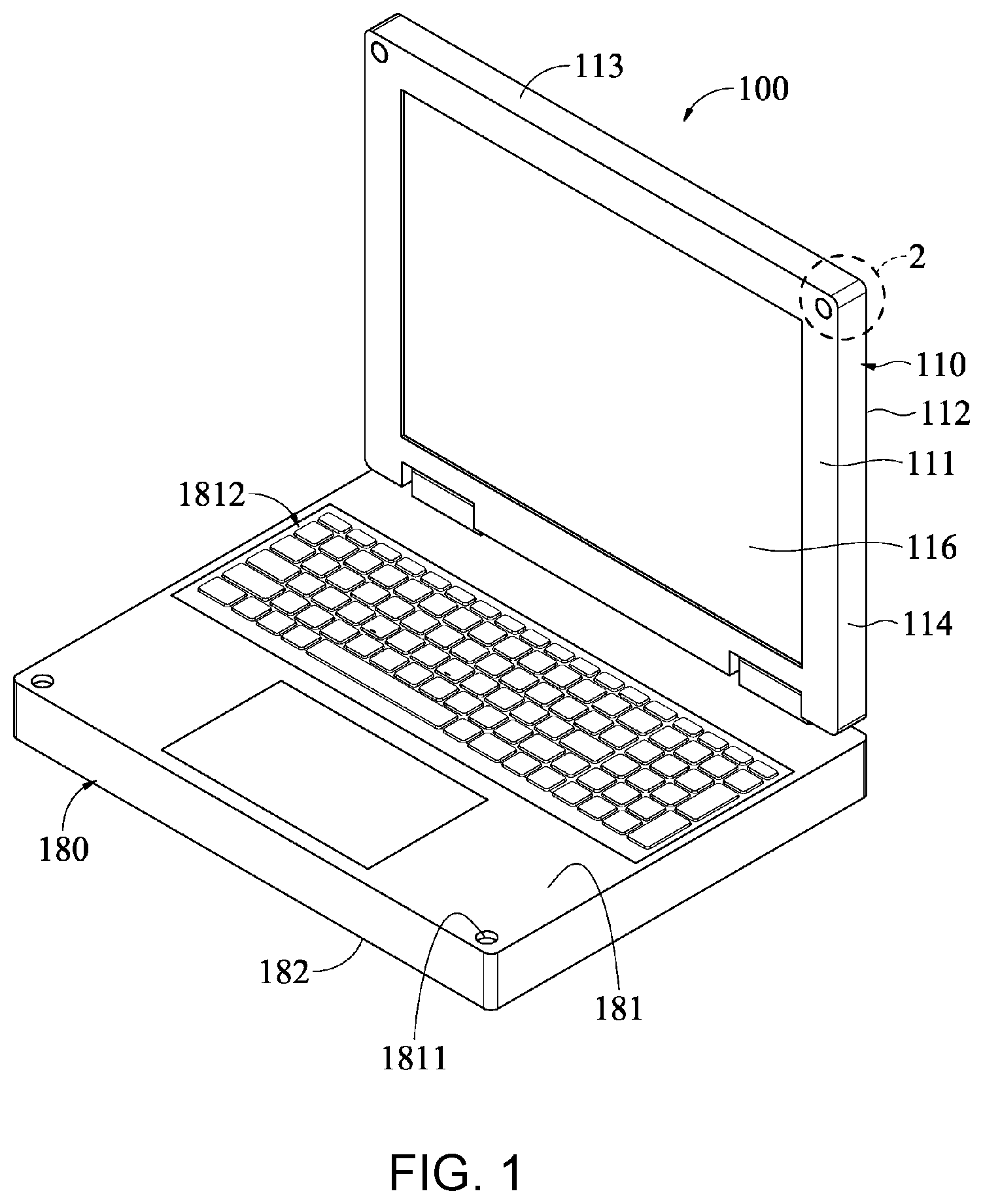 Patent US12353252 Figure 1 – Electronic device