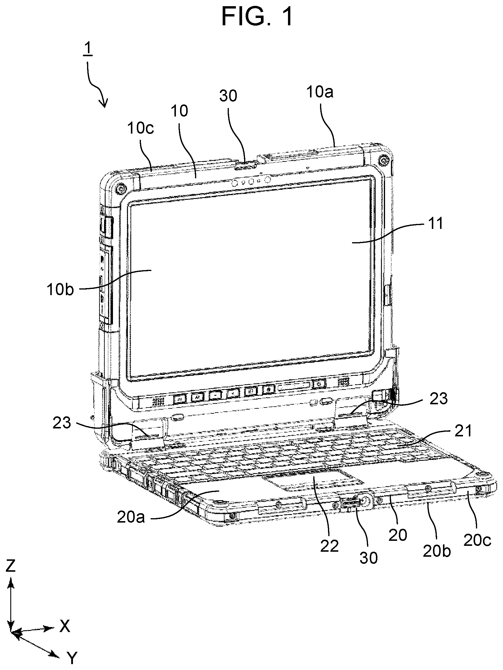 Patent US12353253 Figure 1 – Electronic device