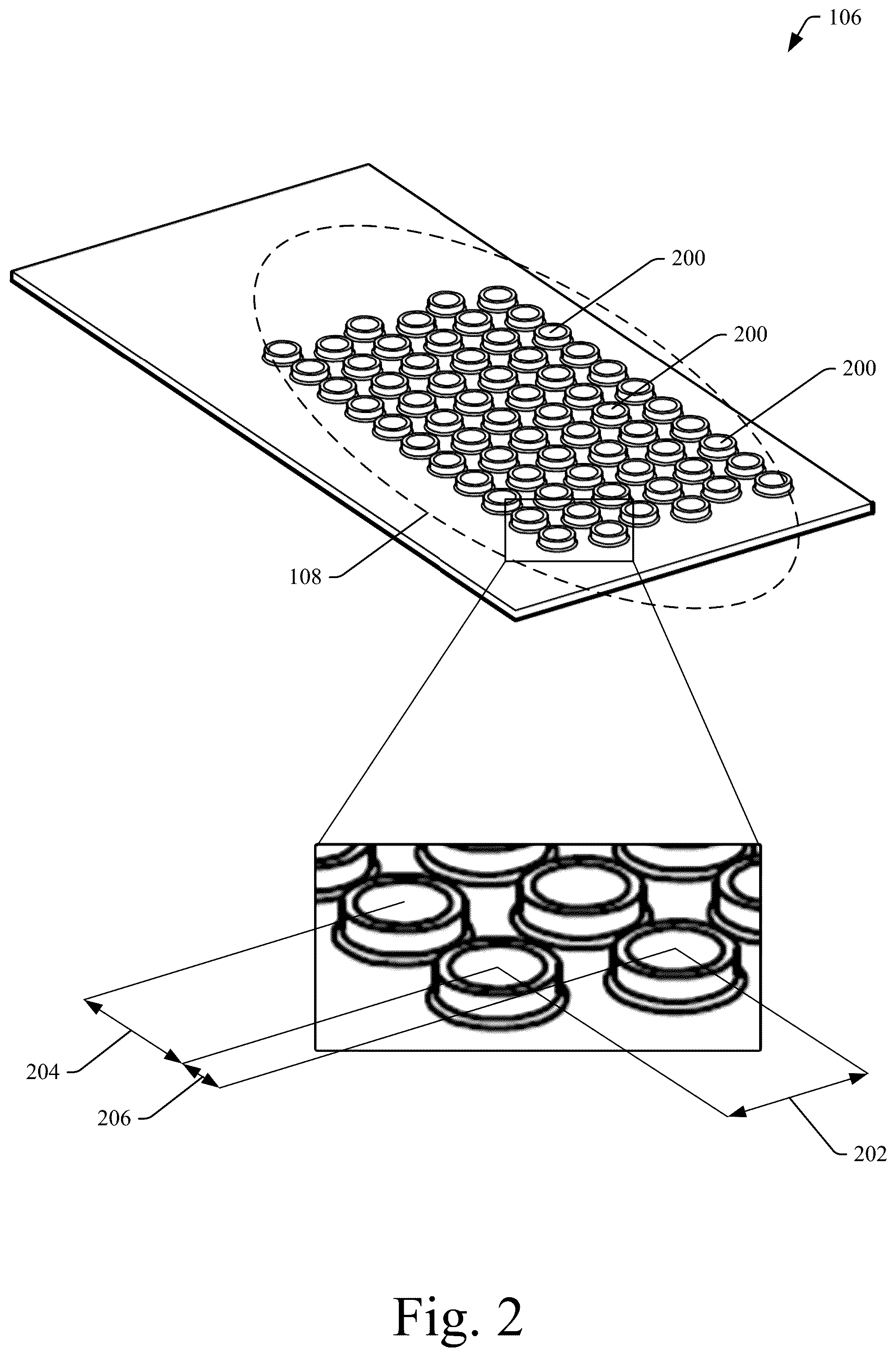Patent US12353258 Figure 2 – Sheet metal enclosure with an array of extruded heat transfer holes