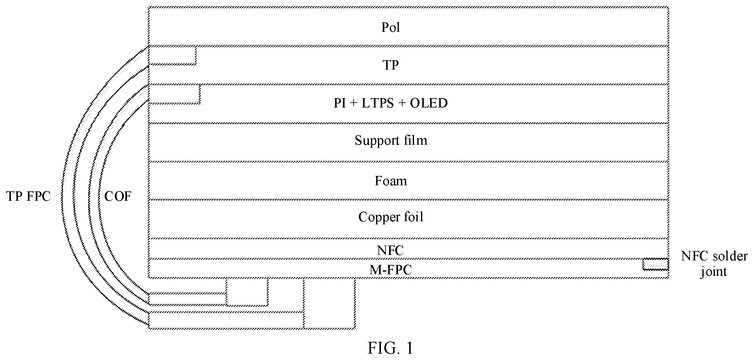 Patent US12353259 Figure 1 – Touch module and terminal device